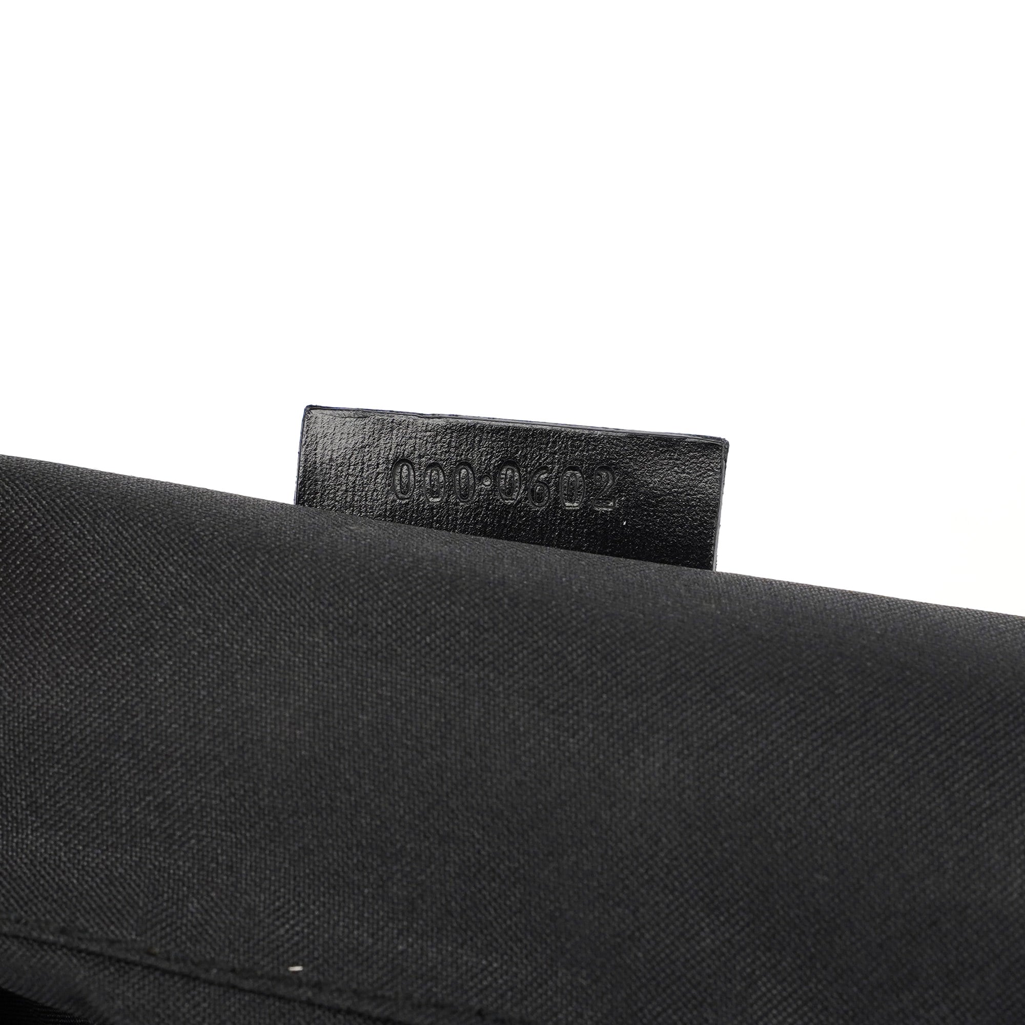 1997 Black Suede GG Shoulder Bag