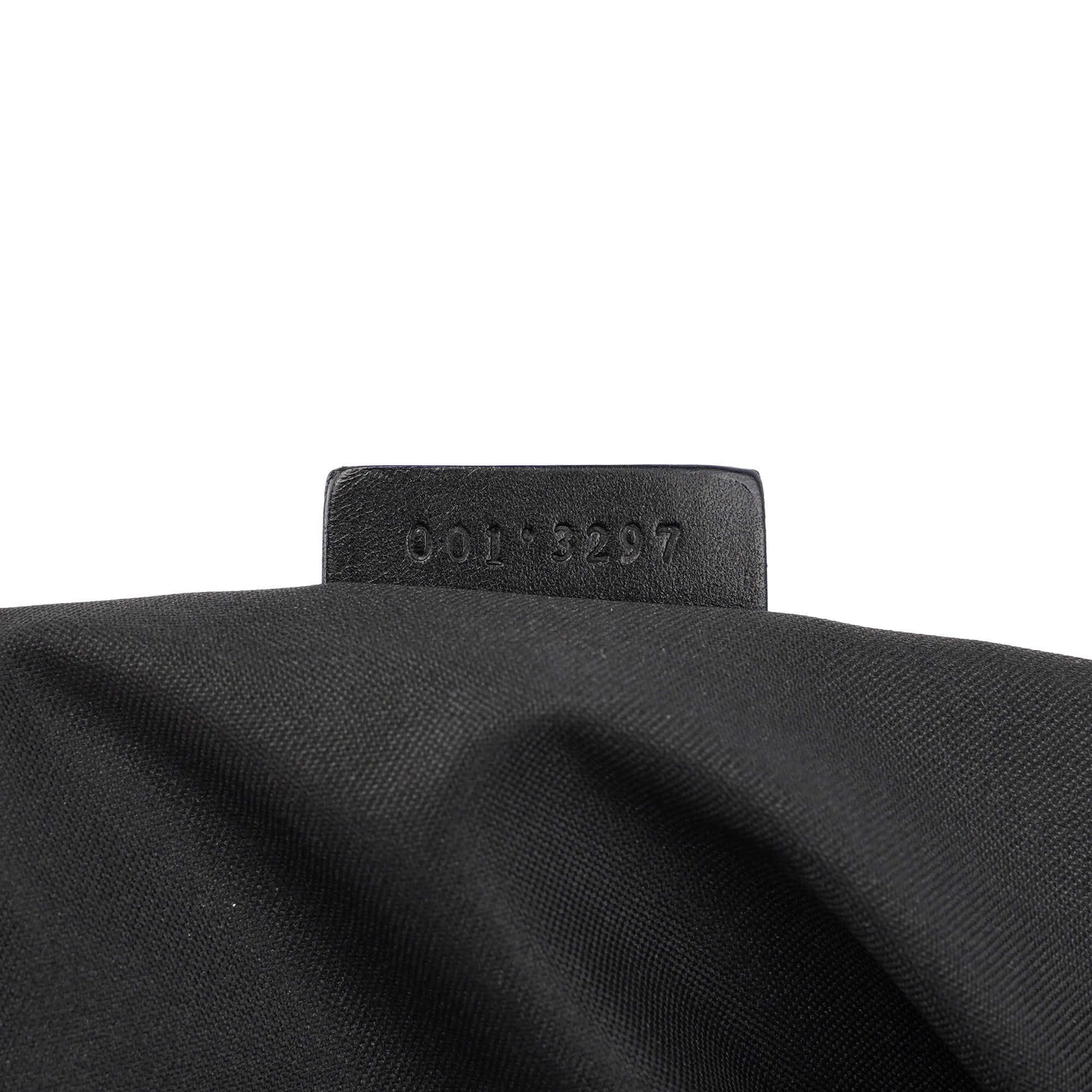 1997 Black Suede GG Shoulder Bag