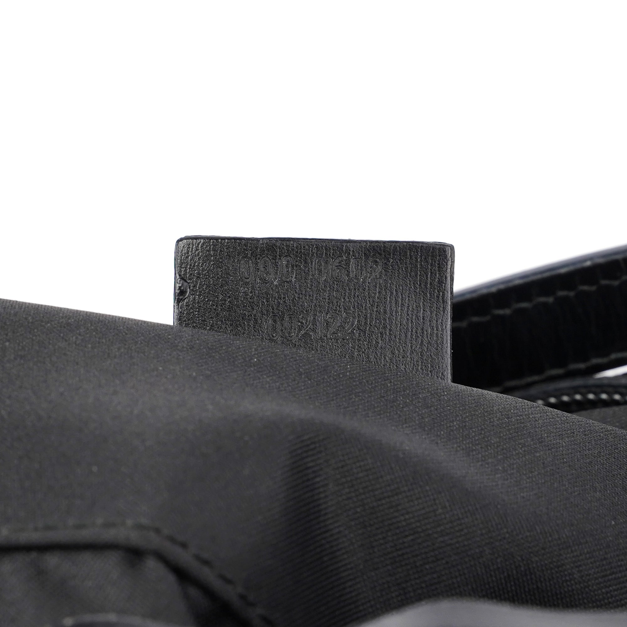 1997 Black Suede GG Shoulder Bag