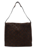 1997 Brown GG Suede Horsebit Shoulder Bag
