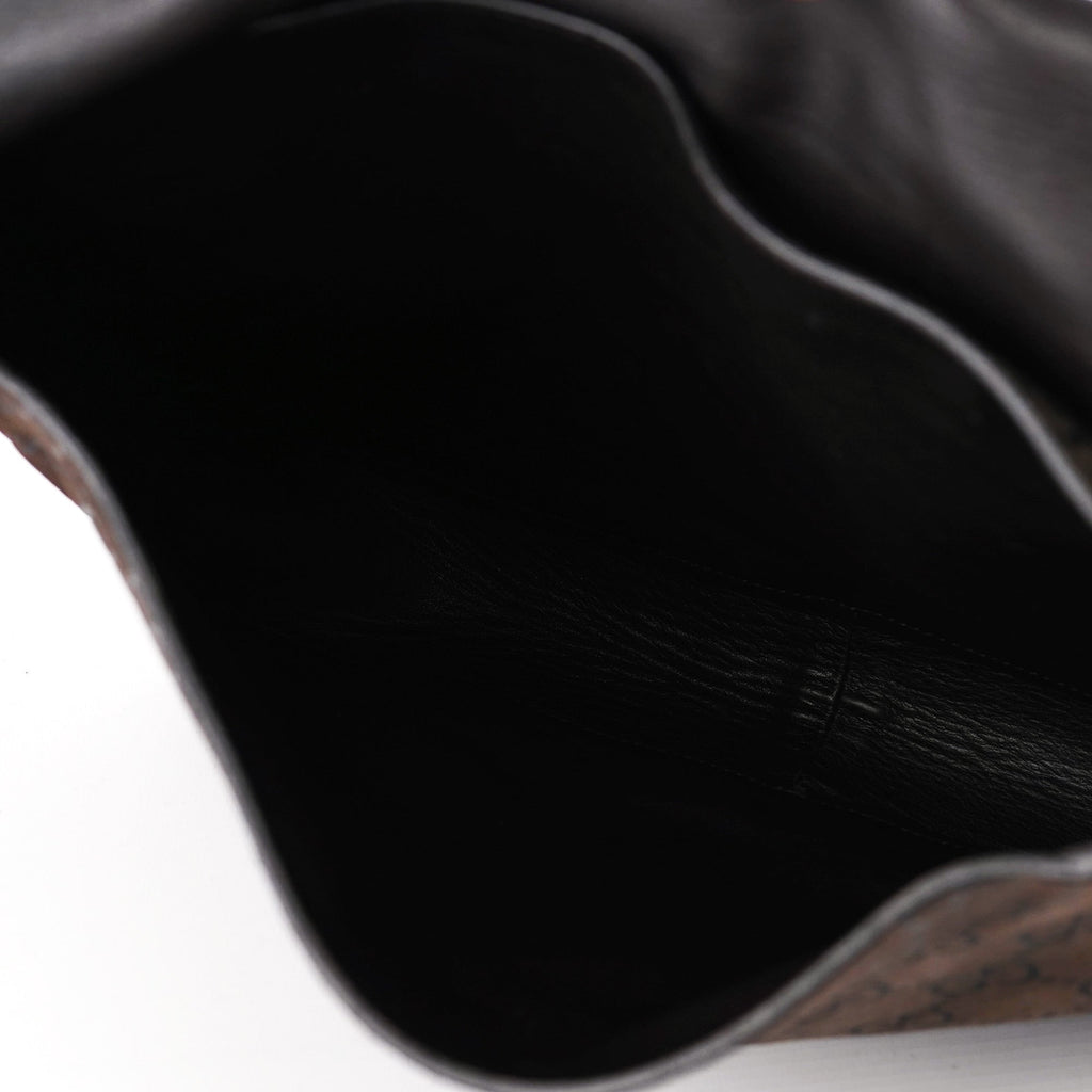 1997 Brown GG Suede Horsebit Shoulder Bag