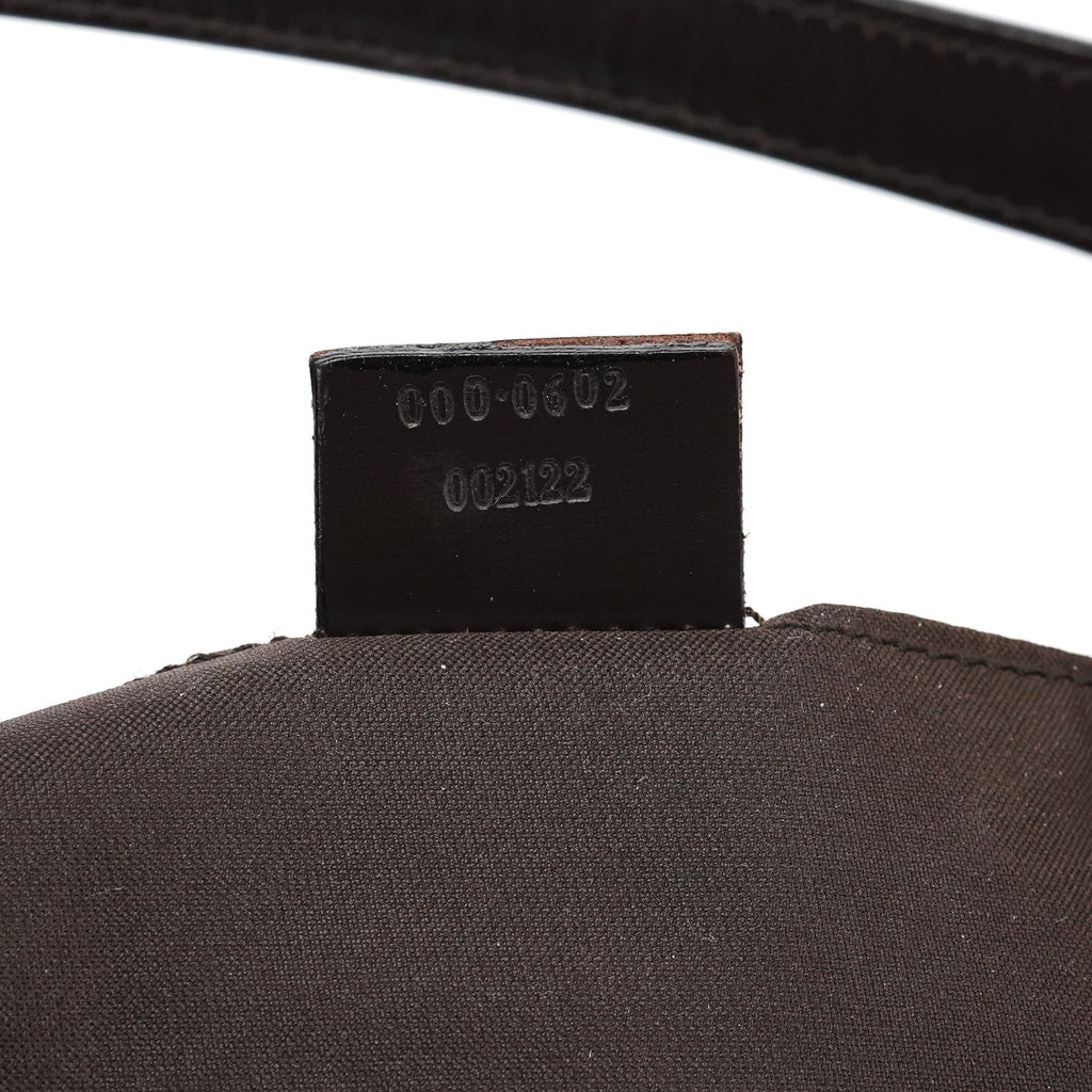 1997 Brown GG Suede Shoulder Bag