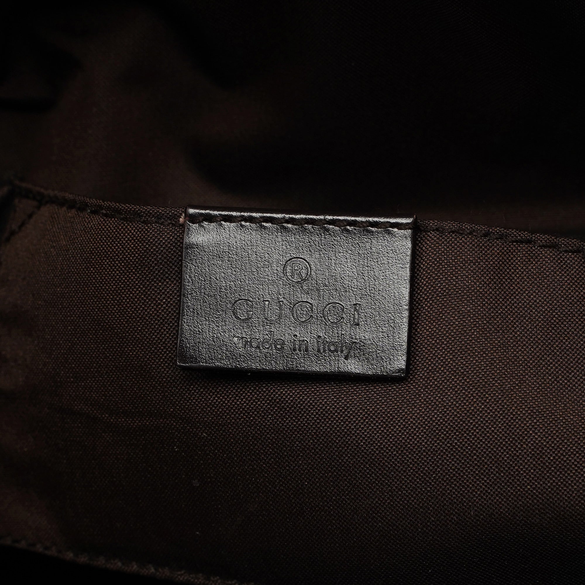 1997 Brown Suede GG Shoulder Bag