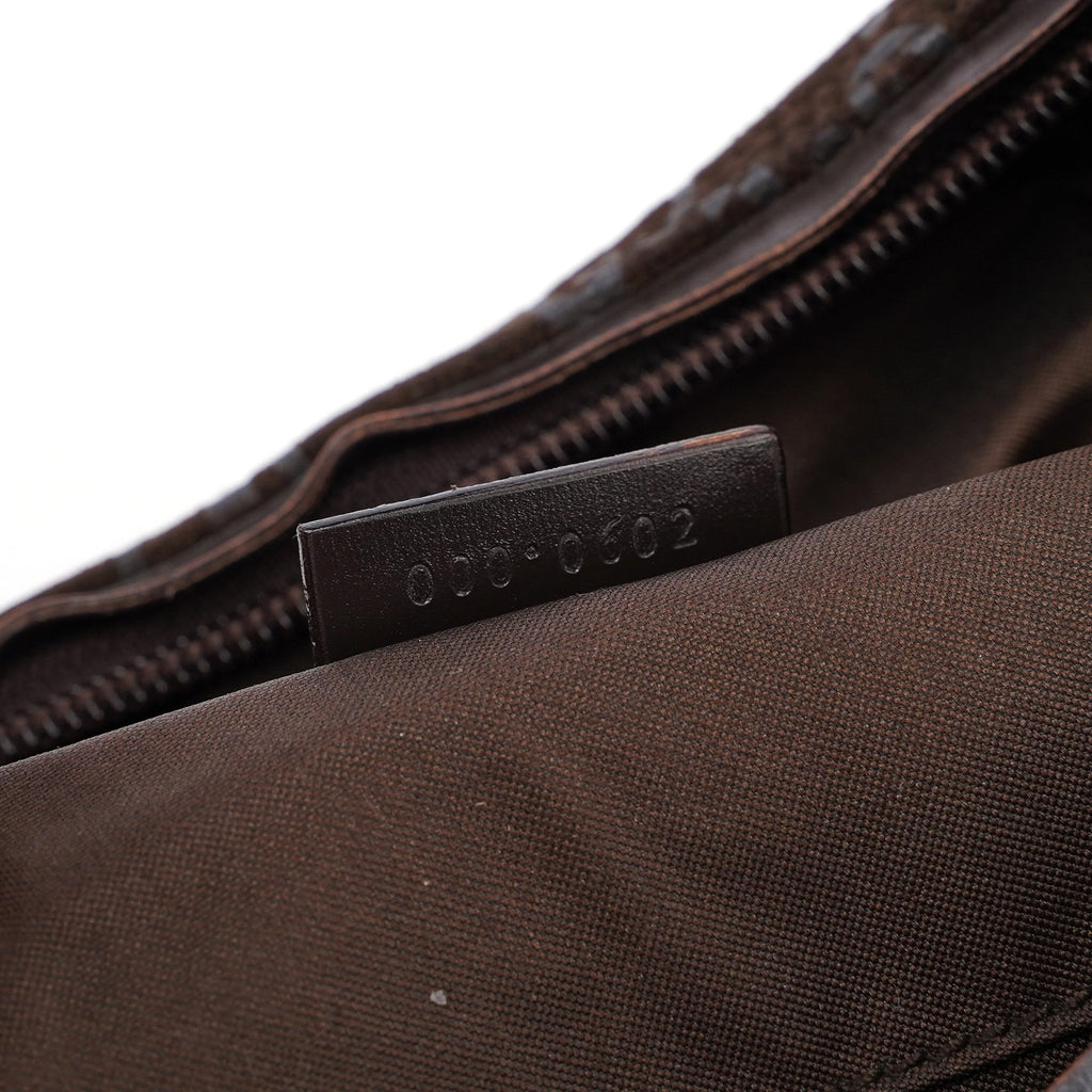 1997 Brown Suede GG Shoulder Bag