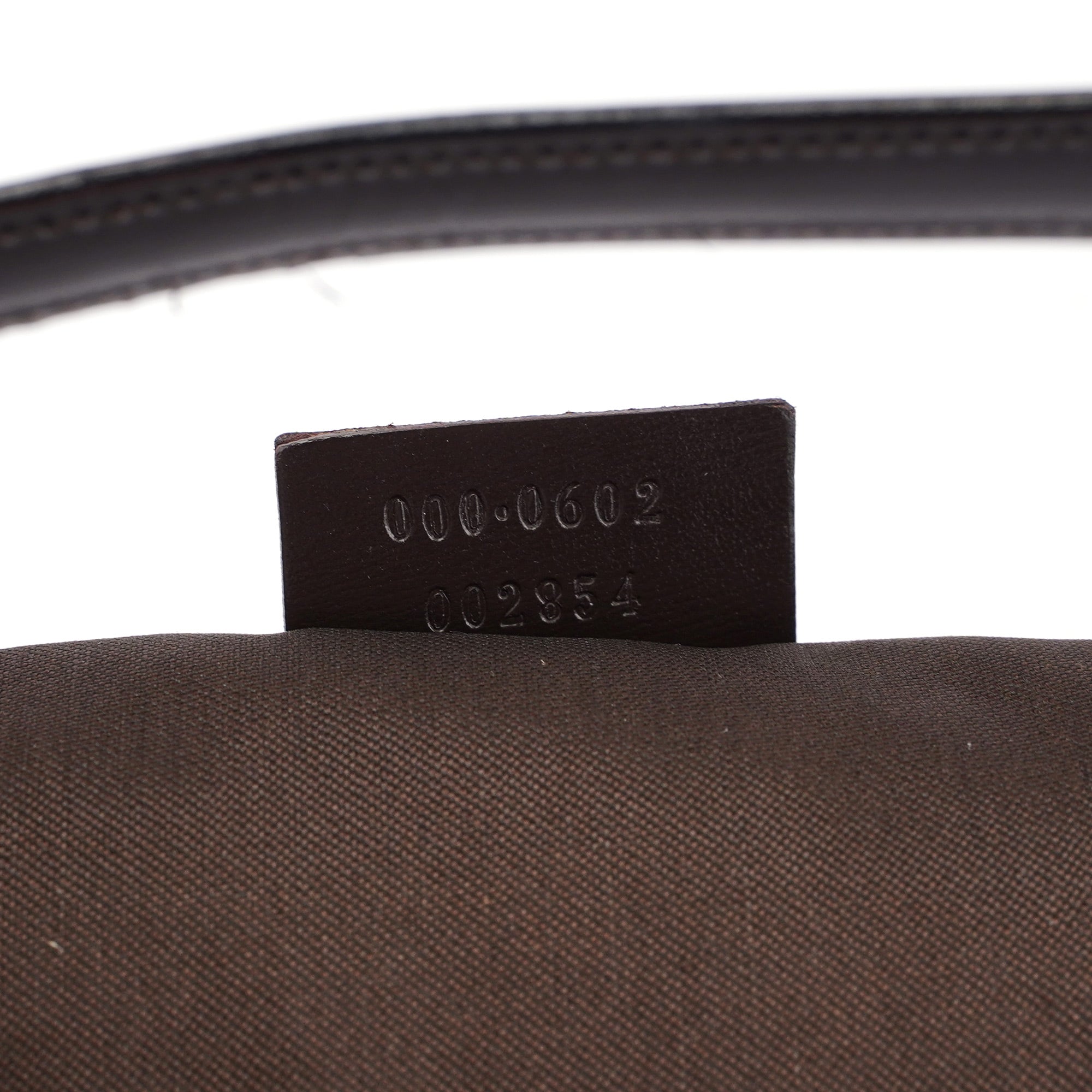 1997 Brown Suede GG Shoulder Bag