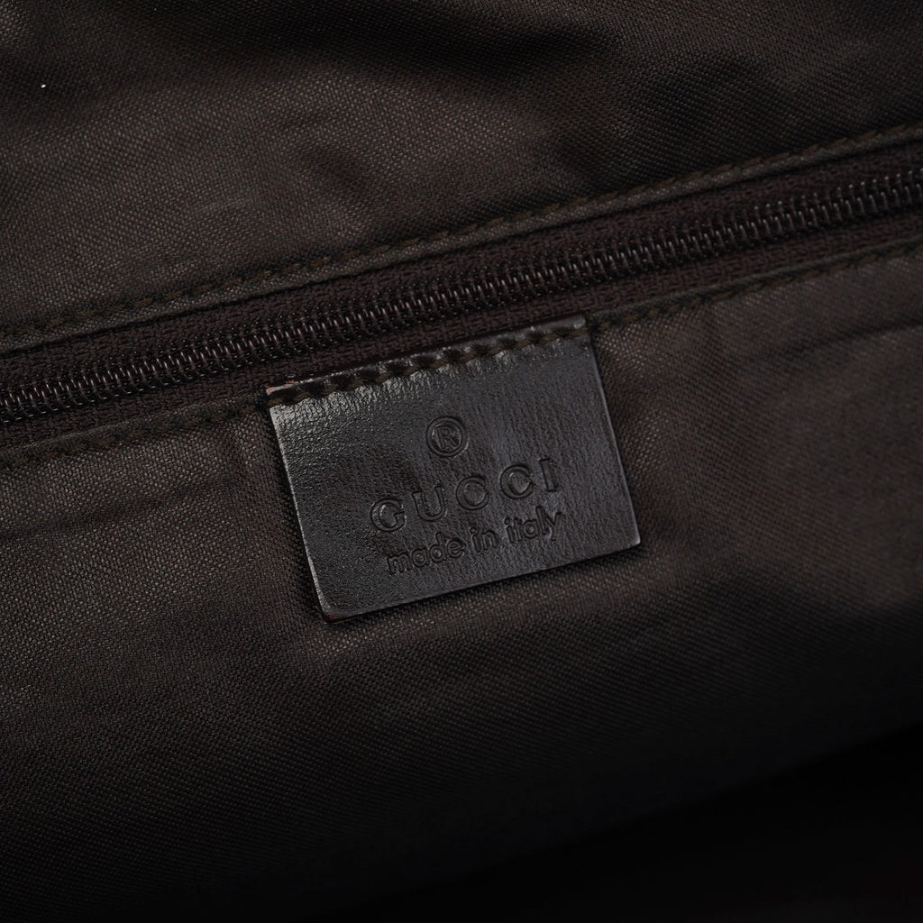 1997 Brown Suede GG Shoulder Bag