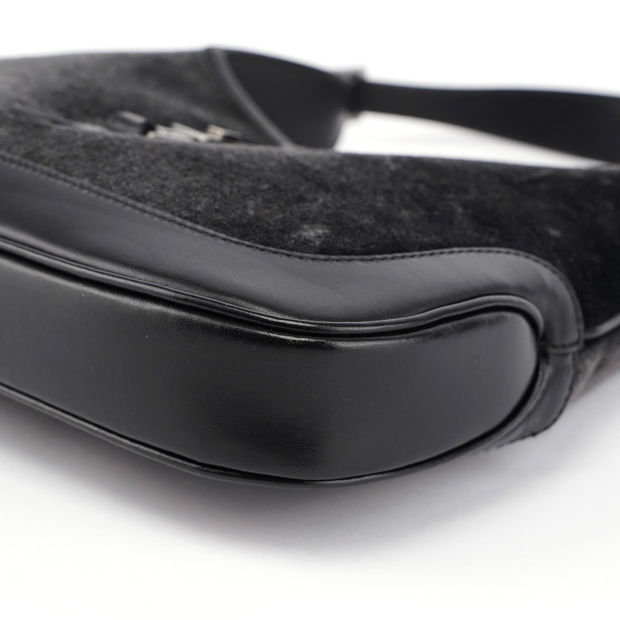1999 Anthracite Velvet Jackie Shoulder Bag