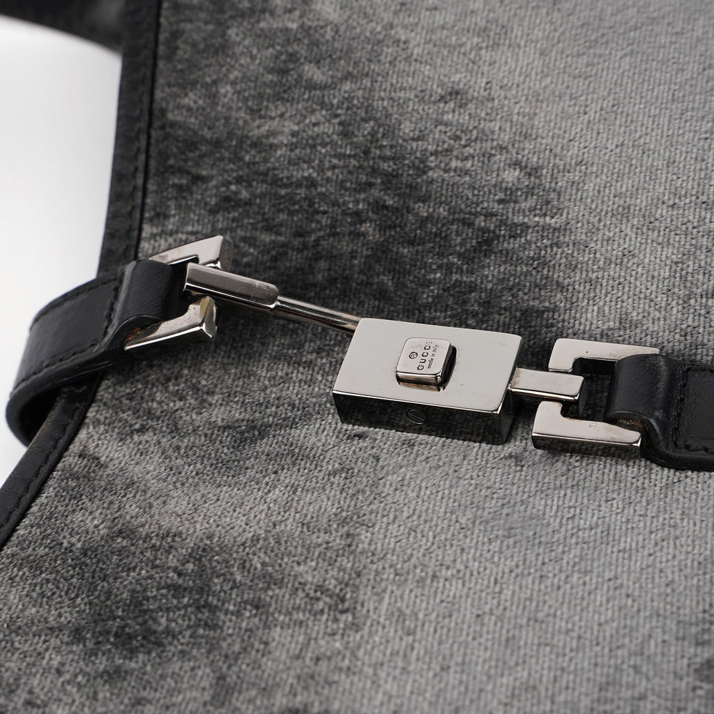 1999 Anthracite Velvet Jackie Shoulder Bag