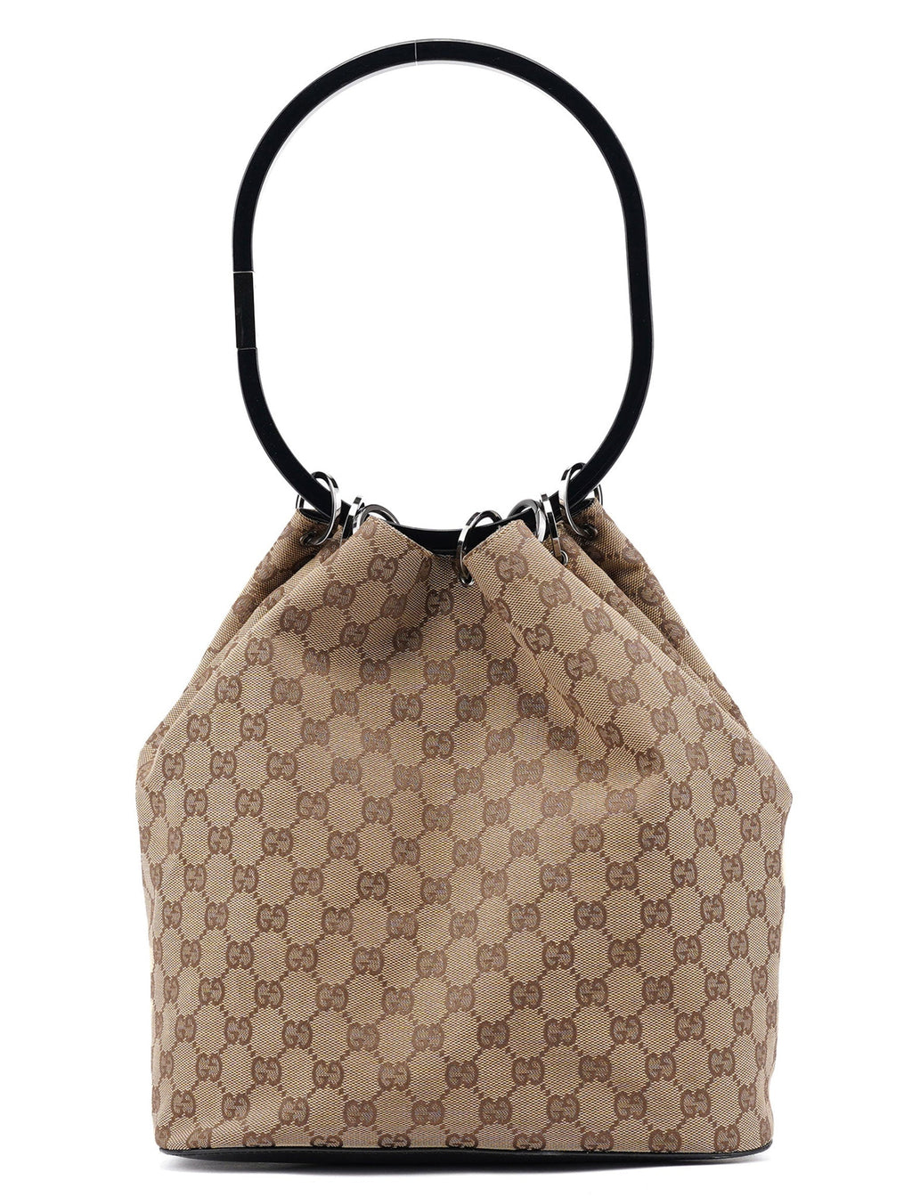 1999 Beige GG Ring Shoulder Bag