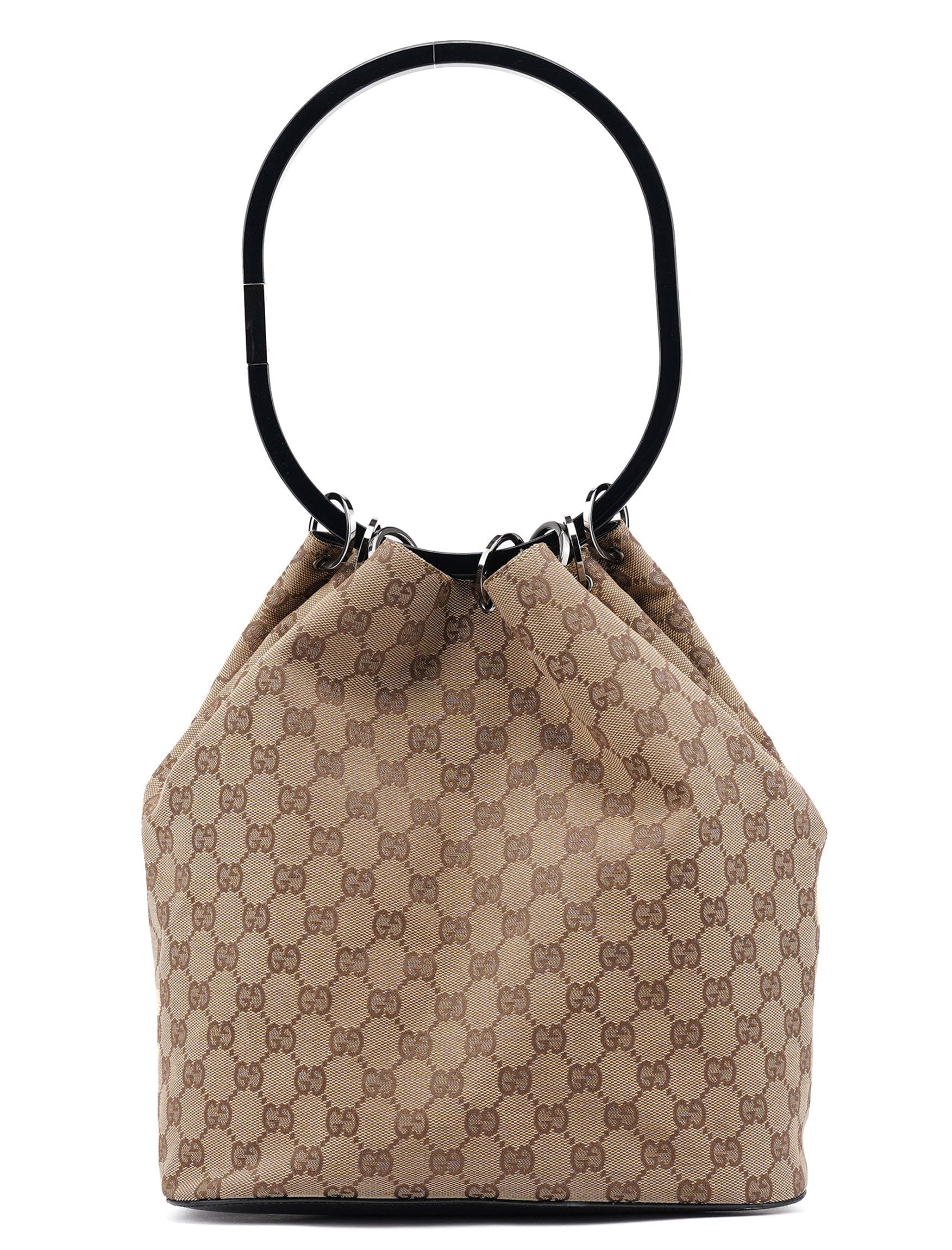 1999 Beige GG Ring Shoulder Bag