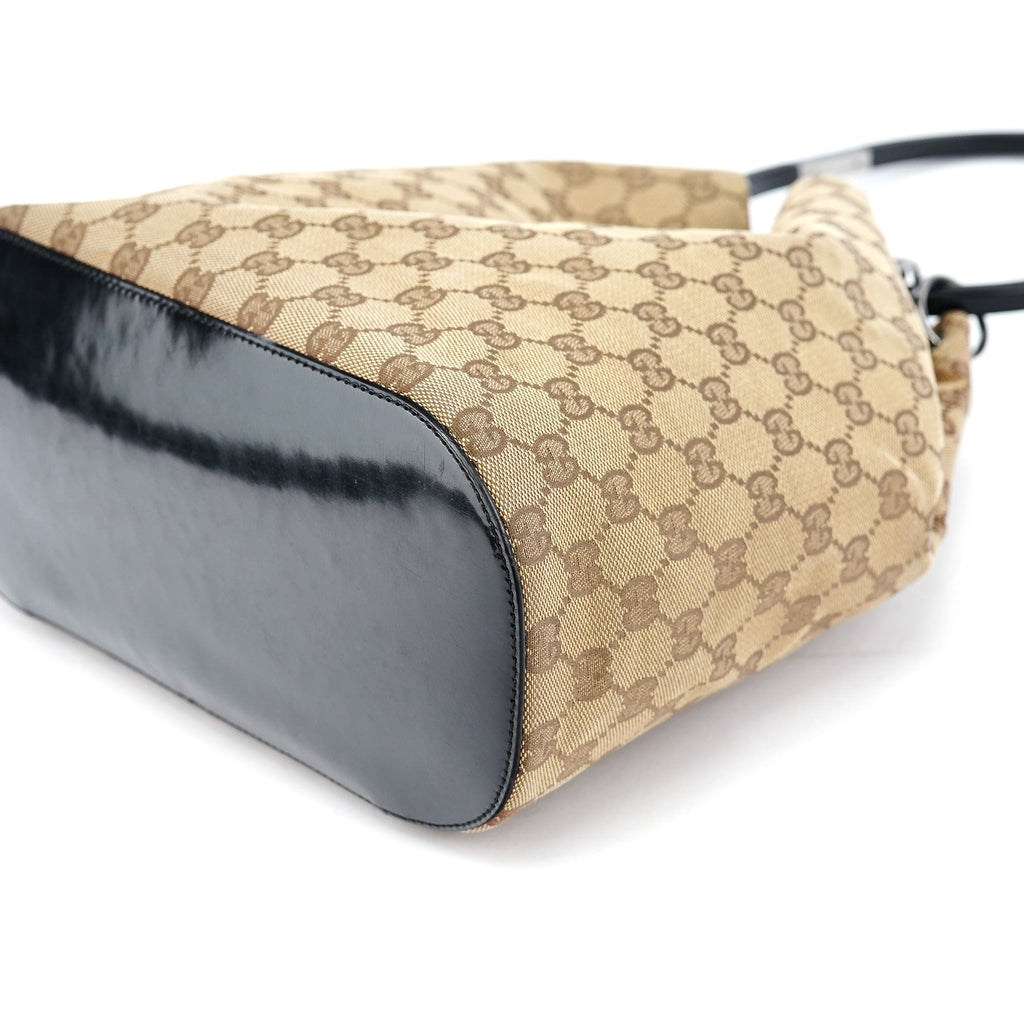 1999 Beige GG Ring Shoulder Bag