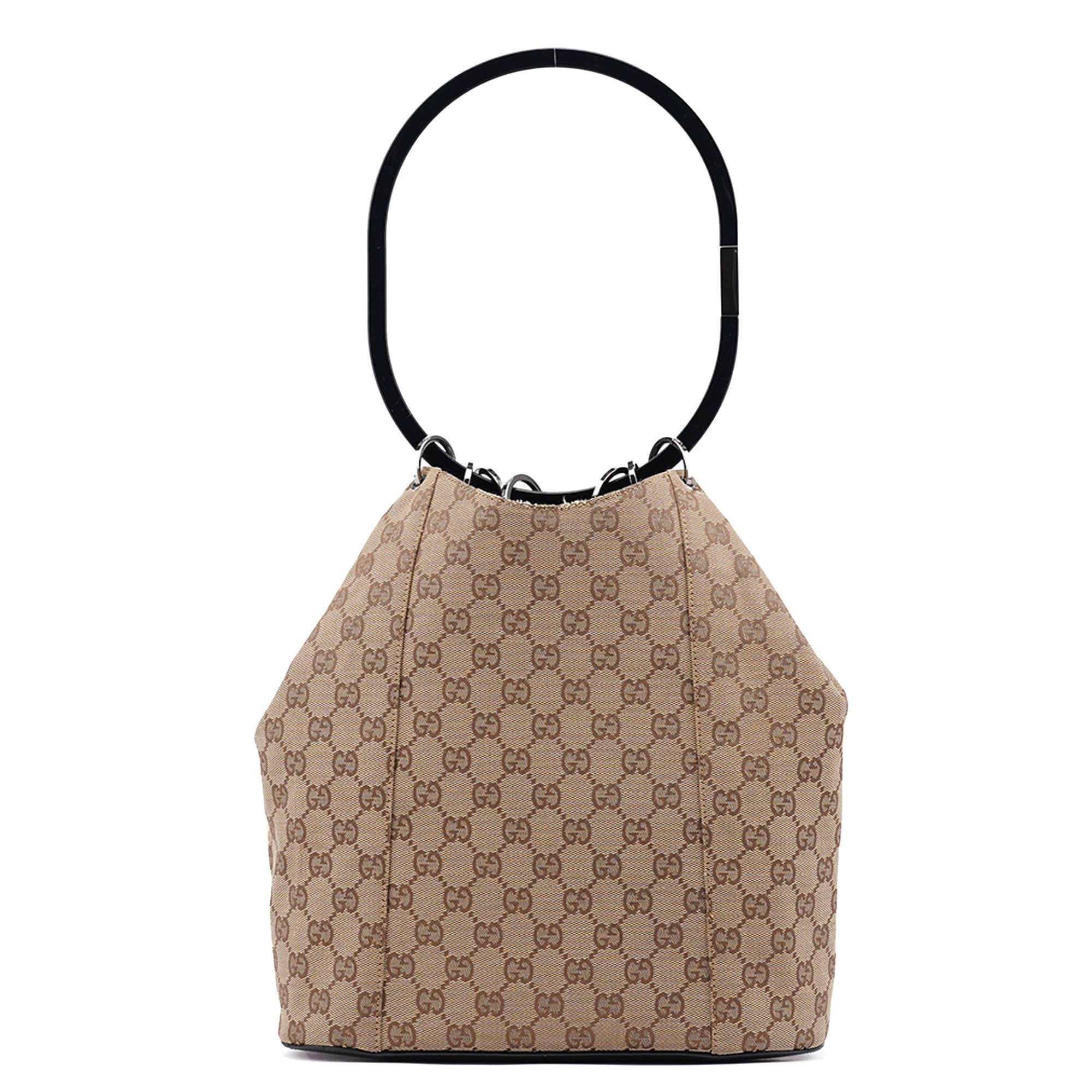 1999 Beige GG Ring Shoulder Bag