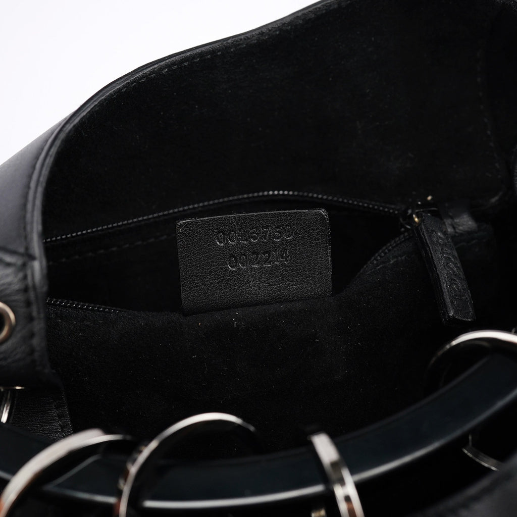 1999 Black Calfskin Loop Shoulder Bag