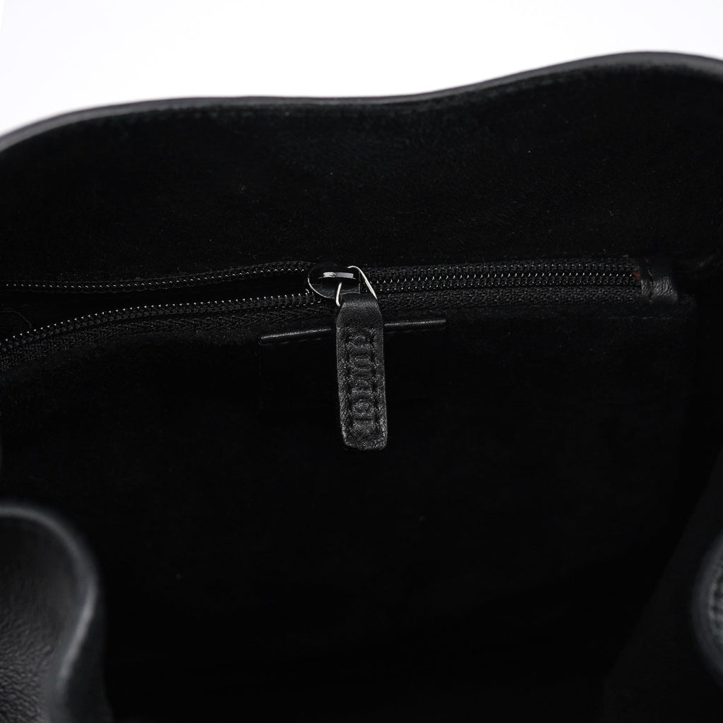 1999 Black Calfskin Loop Shoulder Bag