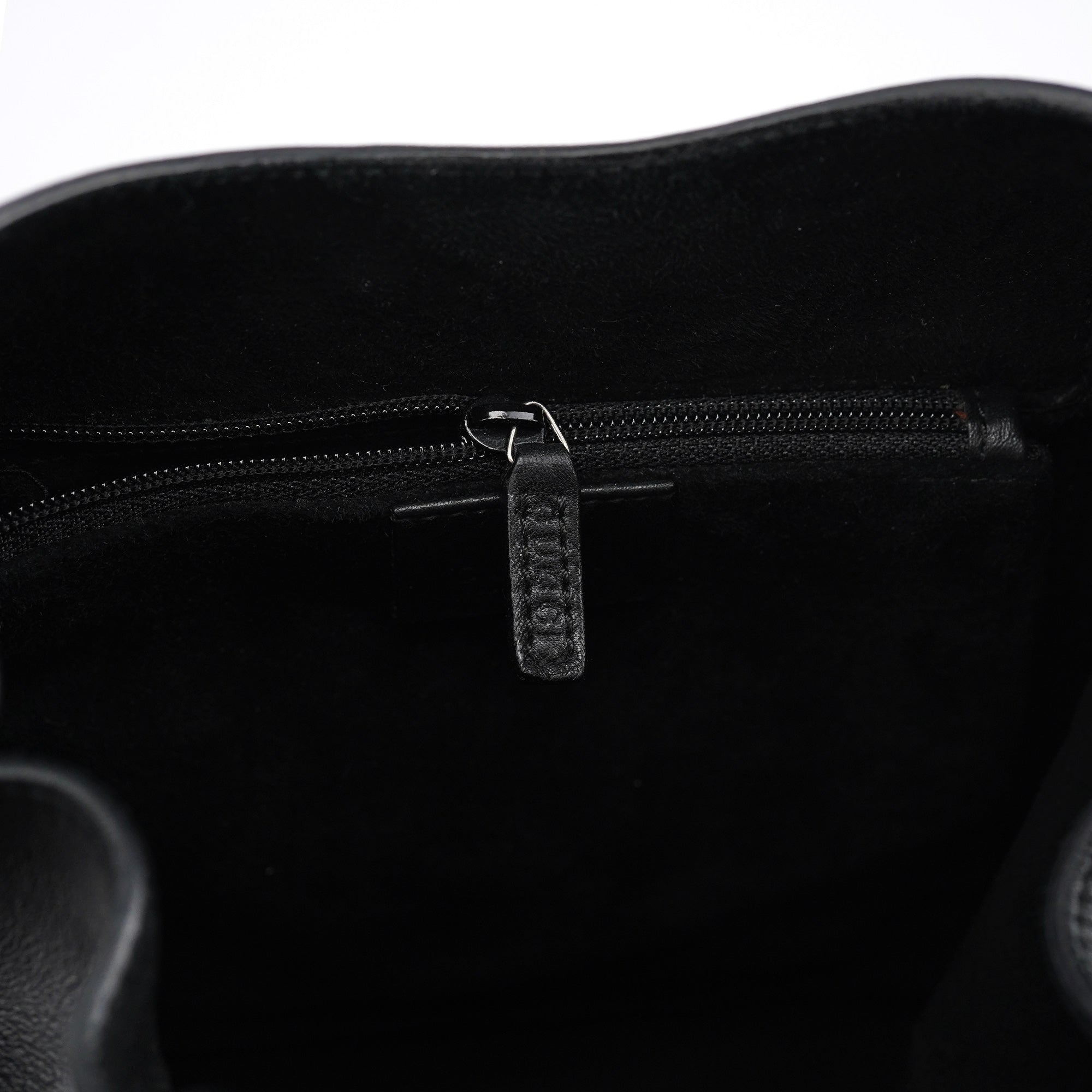 1999 Black Calfskin Loop Shoulder Bag