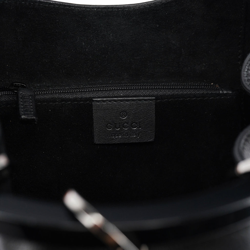 1999 Black Calfskin Loop Shoulder Bag