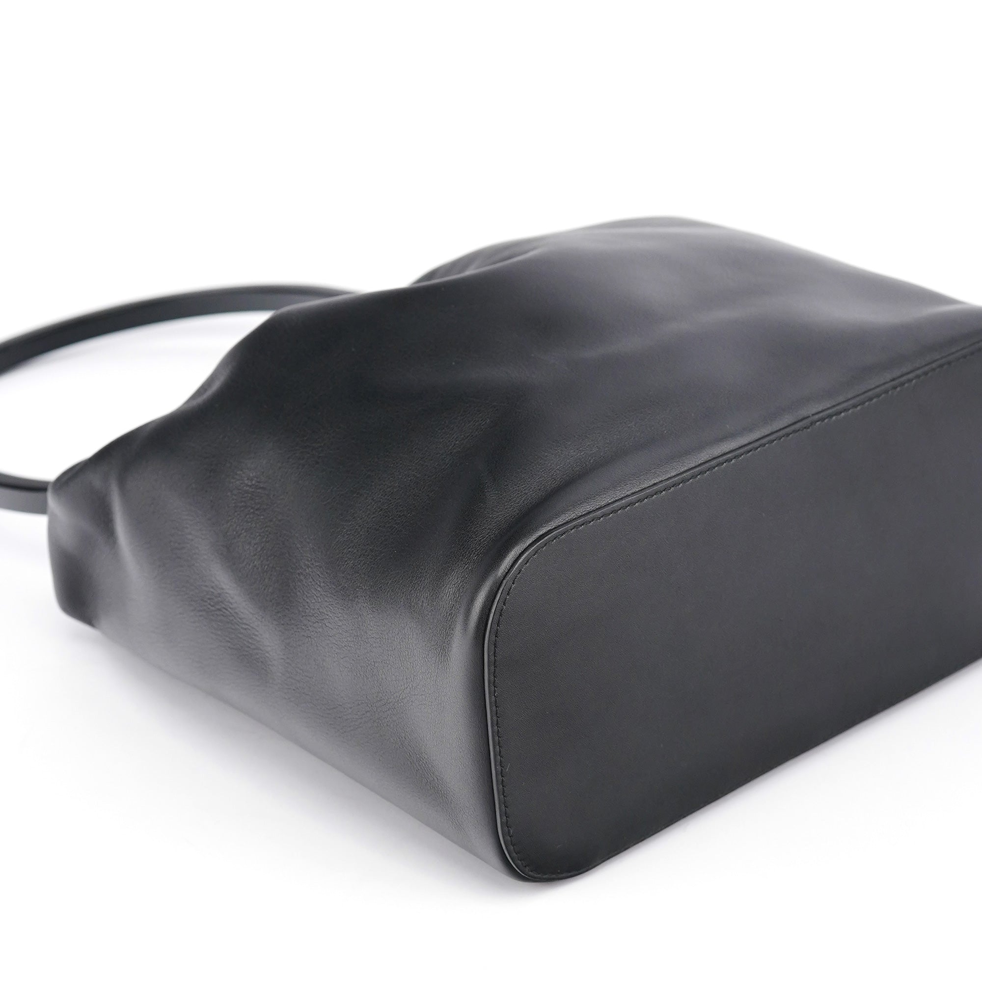 1999 Black Calfskin Loop Shoulder Bag