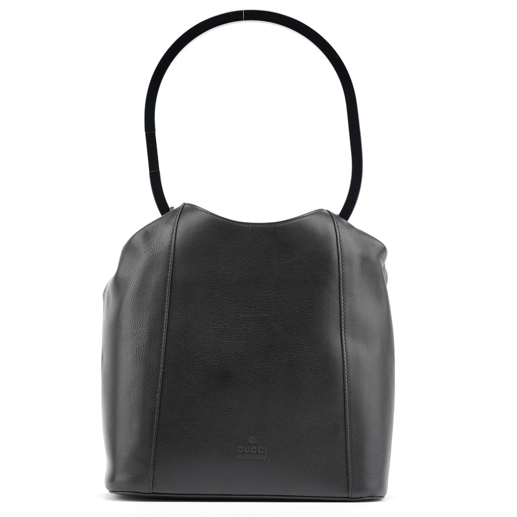 1999 Black Calfskin Loop Shoulder Bag