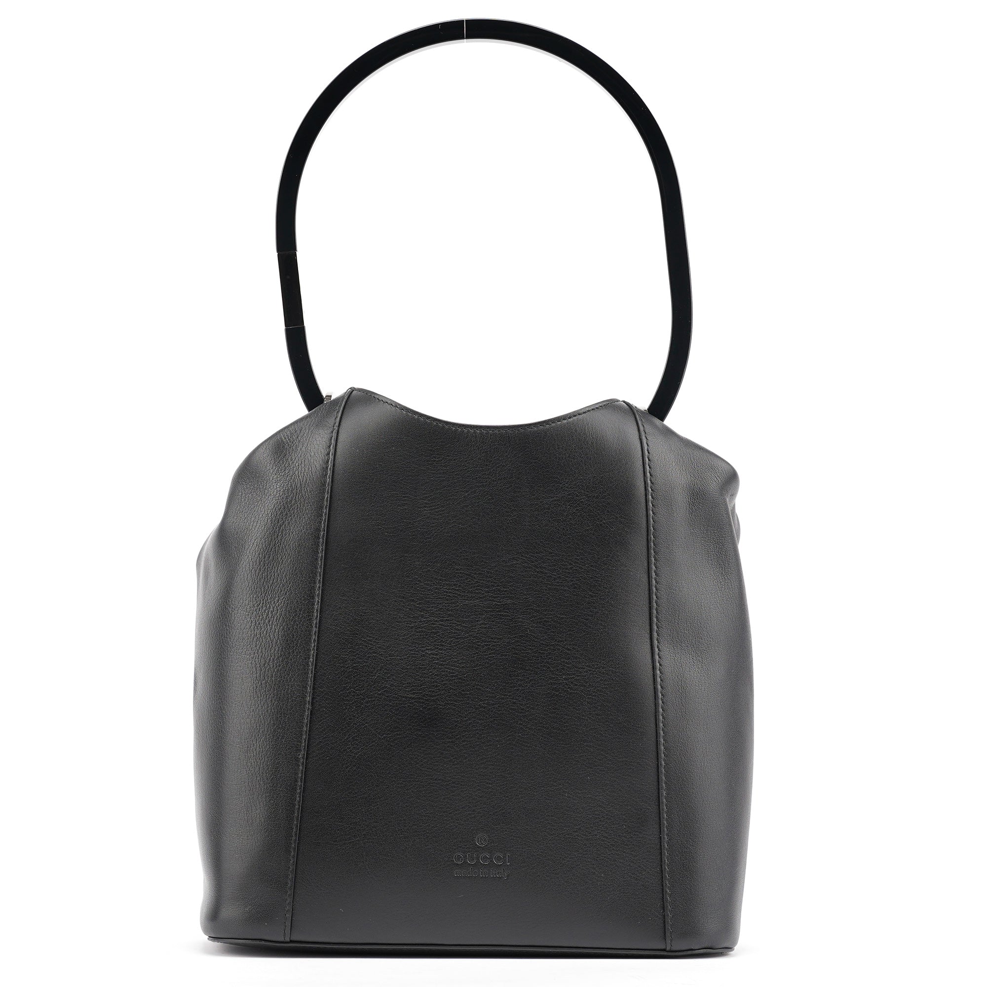 1999 Black Calfskin Loop Shoulder Bag