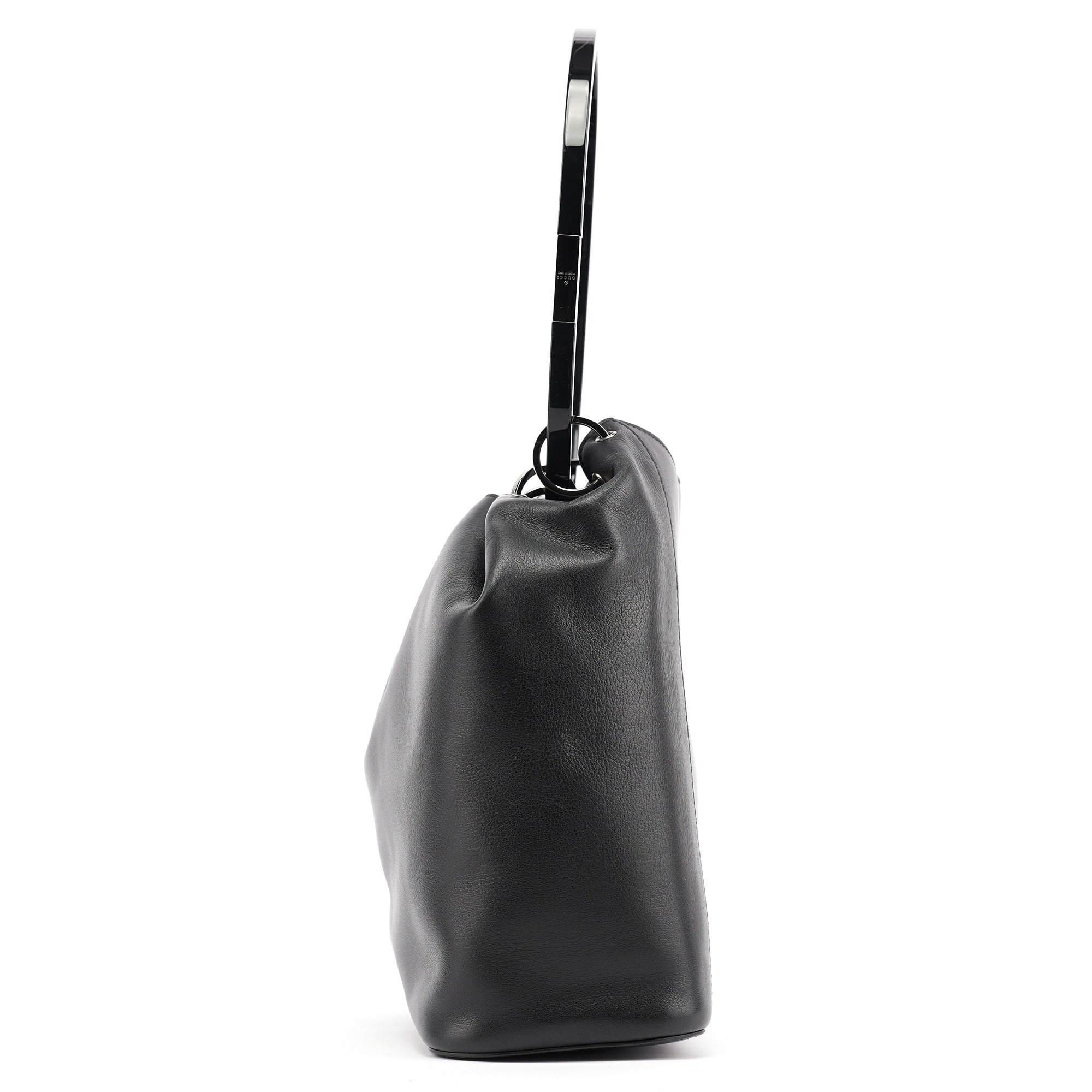1999 Black Calfskin Loop Shoulder Bag