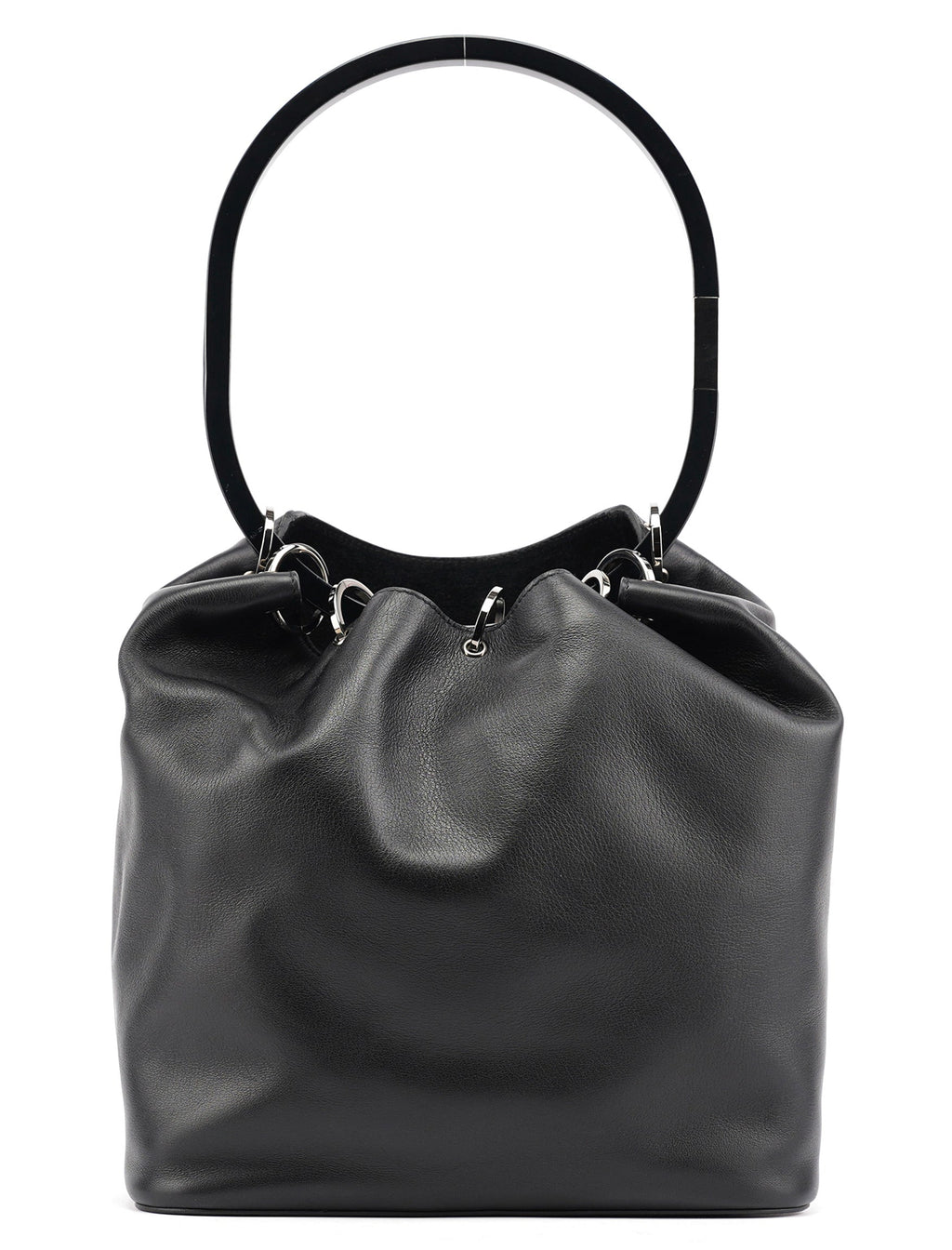 1999 Black Calfskin Loop Shoulder Bag