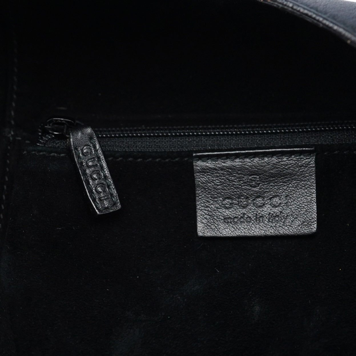 1999 Black Calfskin Loop Shoulder Bag