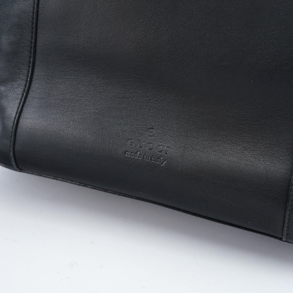 1999 Black Calfskin Loop Shoulder Bag