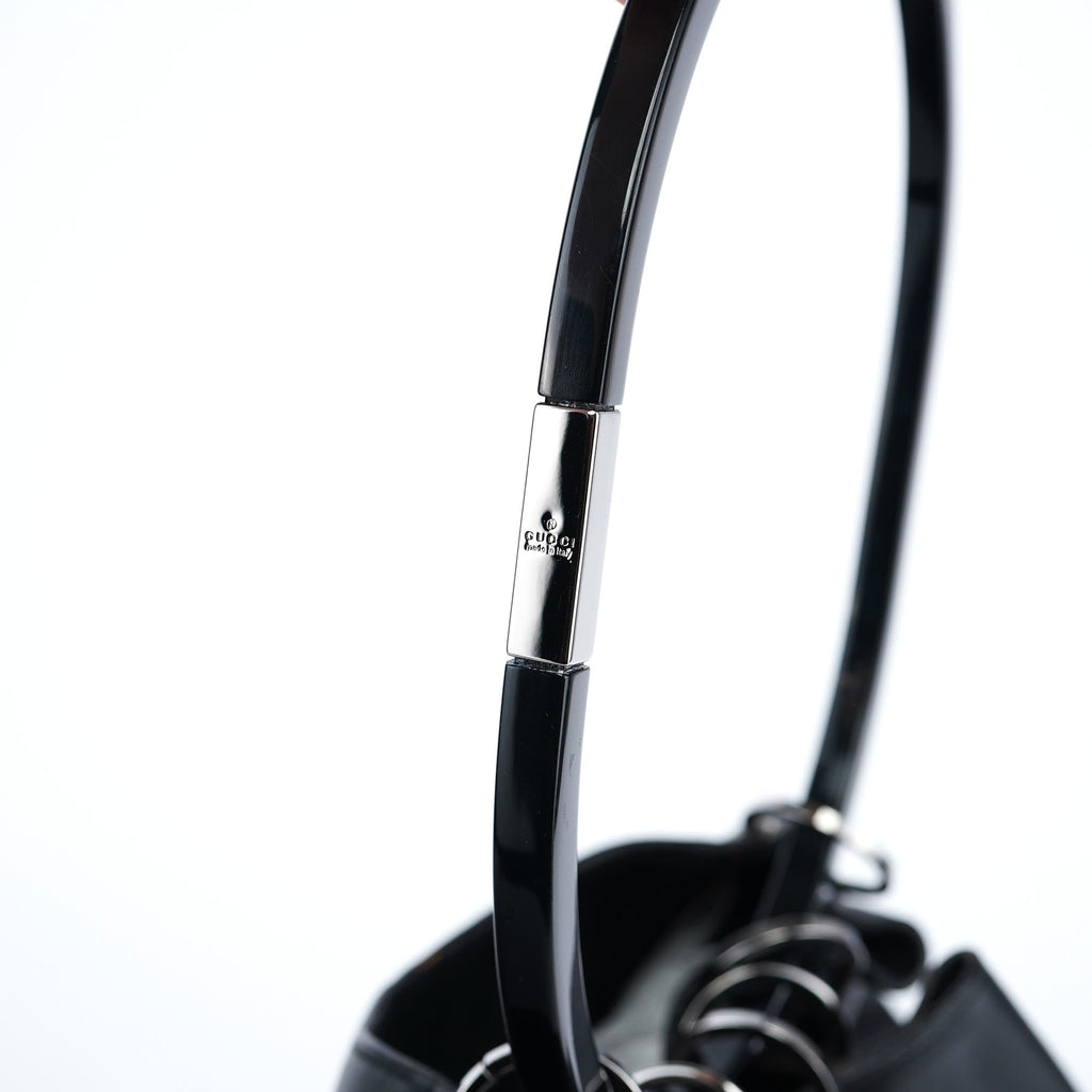 1999 Black Calfskin Loop Shoulder Bag