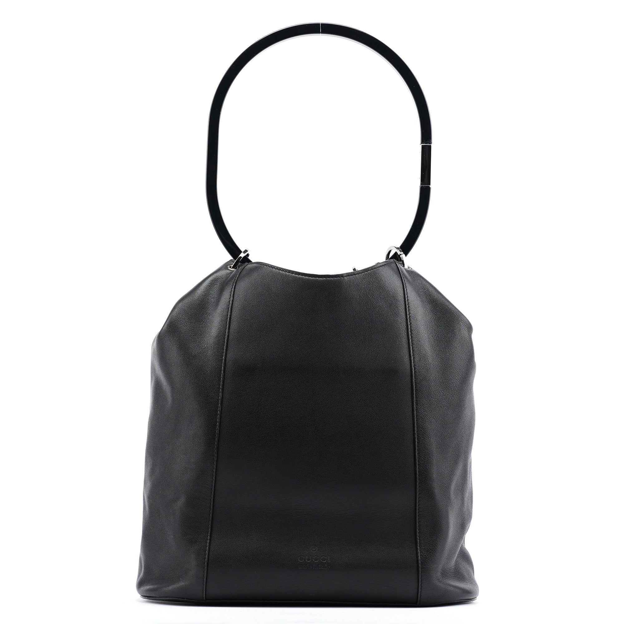 1999 Black Calfskin Loop Shoulder Bag
