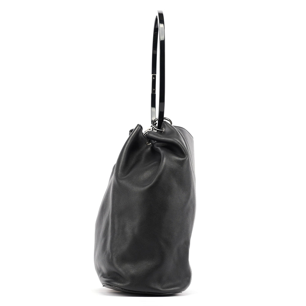 1999 Black Calfskin Loop Shoulder Bag