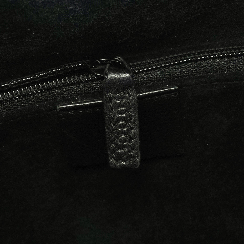 1999 Black Calfskin Loop Shoulder Bag