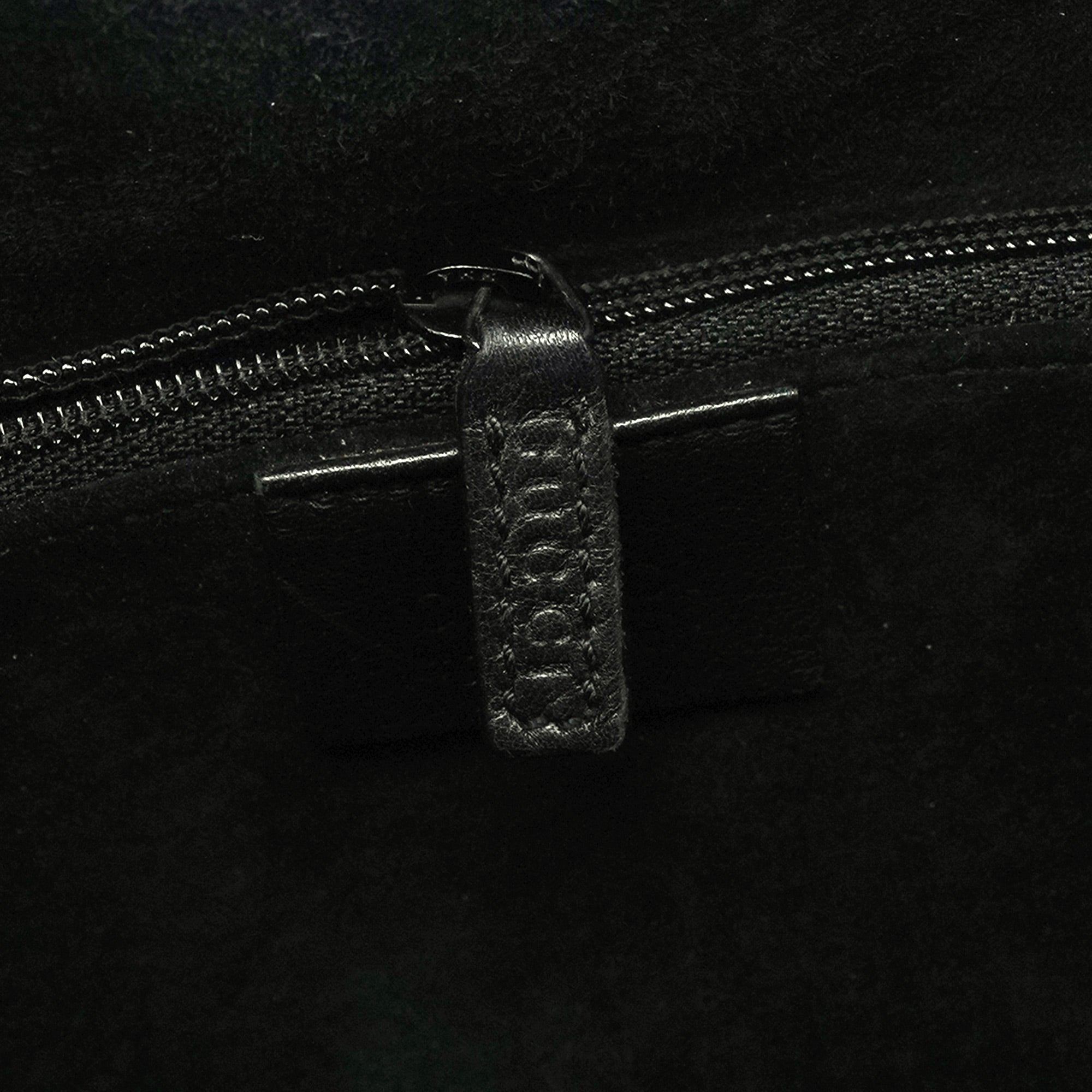 1999 Black Calfskin Loop Shoulder Bag