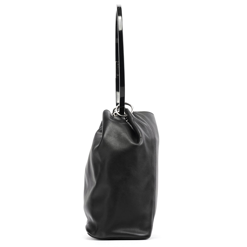 1999 Black Calfskin Loop Shoulder Bag