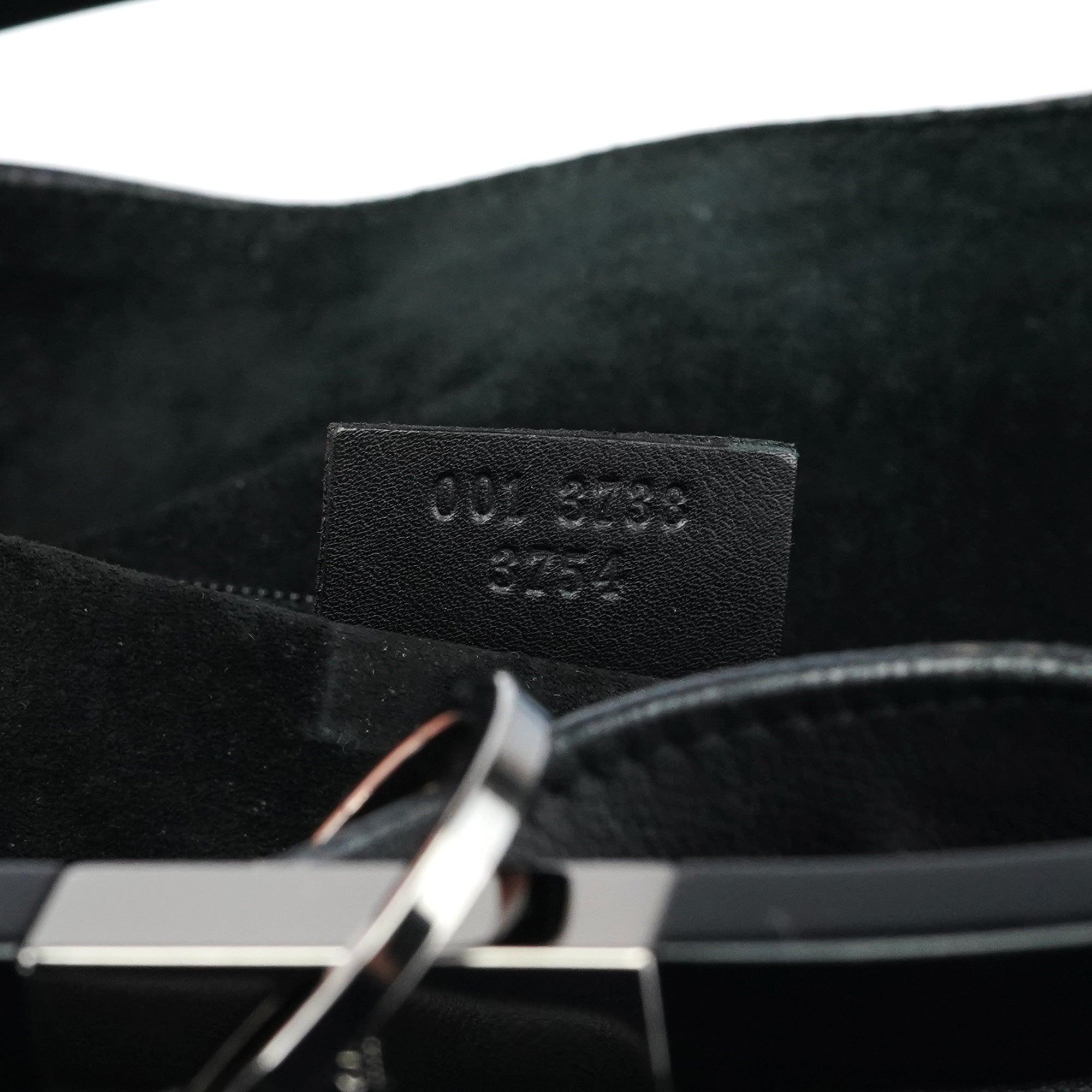 1999 Black Calfskin Loop Shoulder Bag