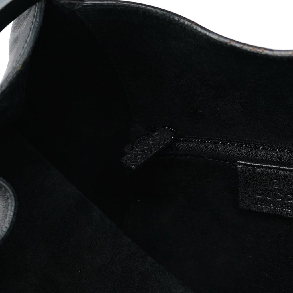 1999 Black Calfskin Loop Shoulder Bag
