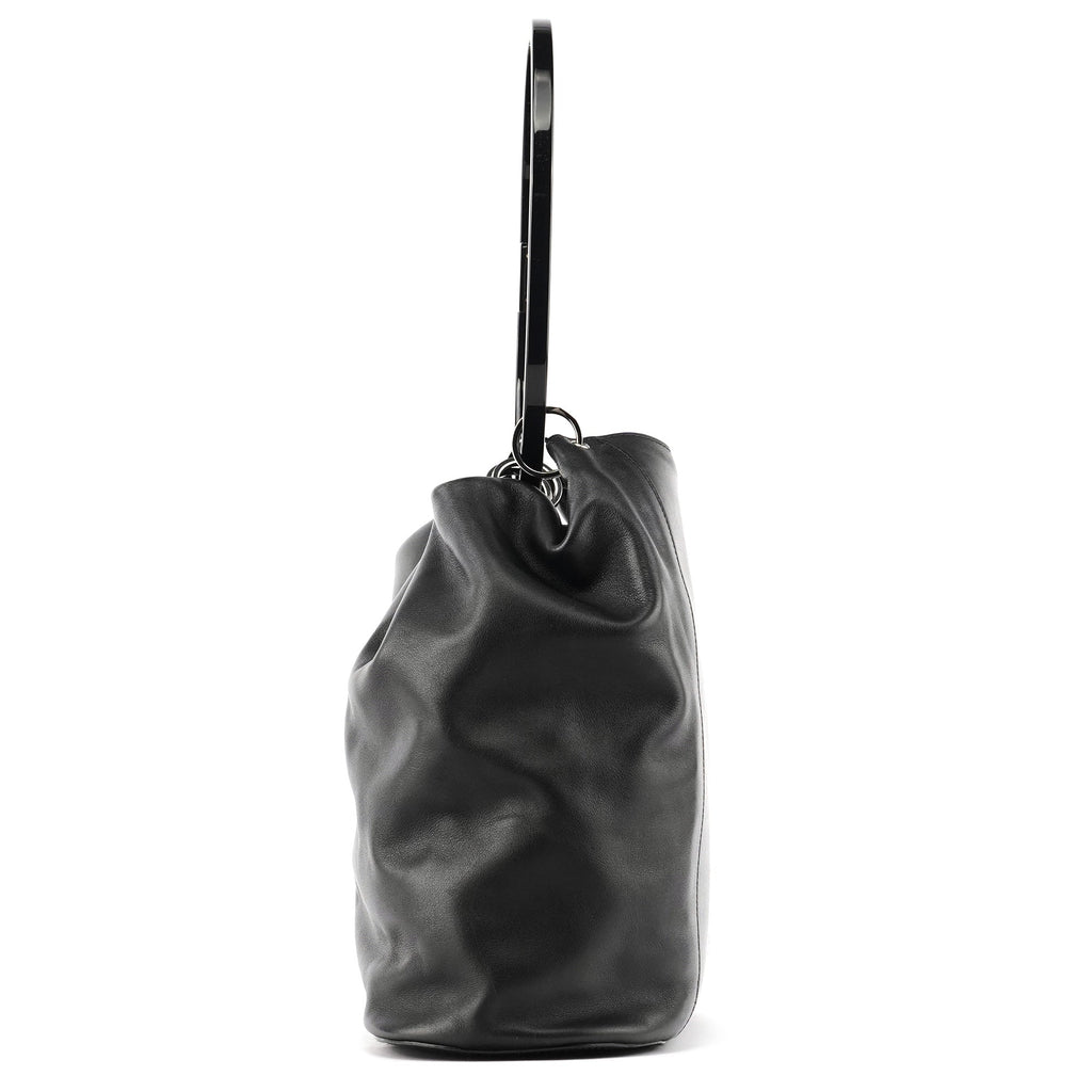 1999 Black Calfskin Loop Shoulder Bag