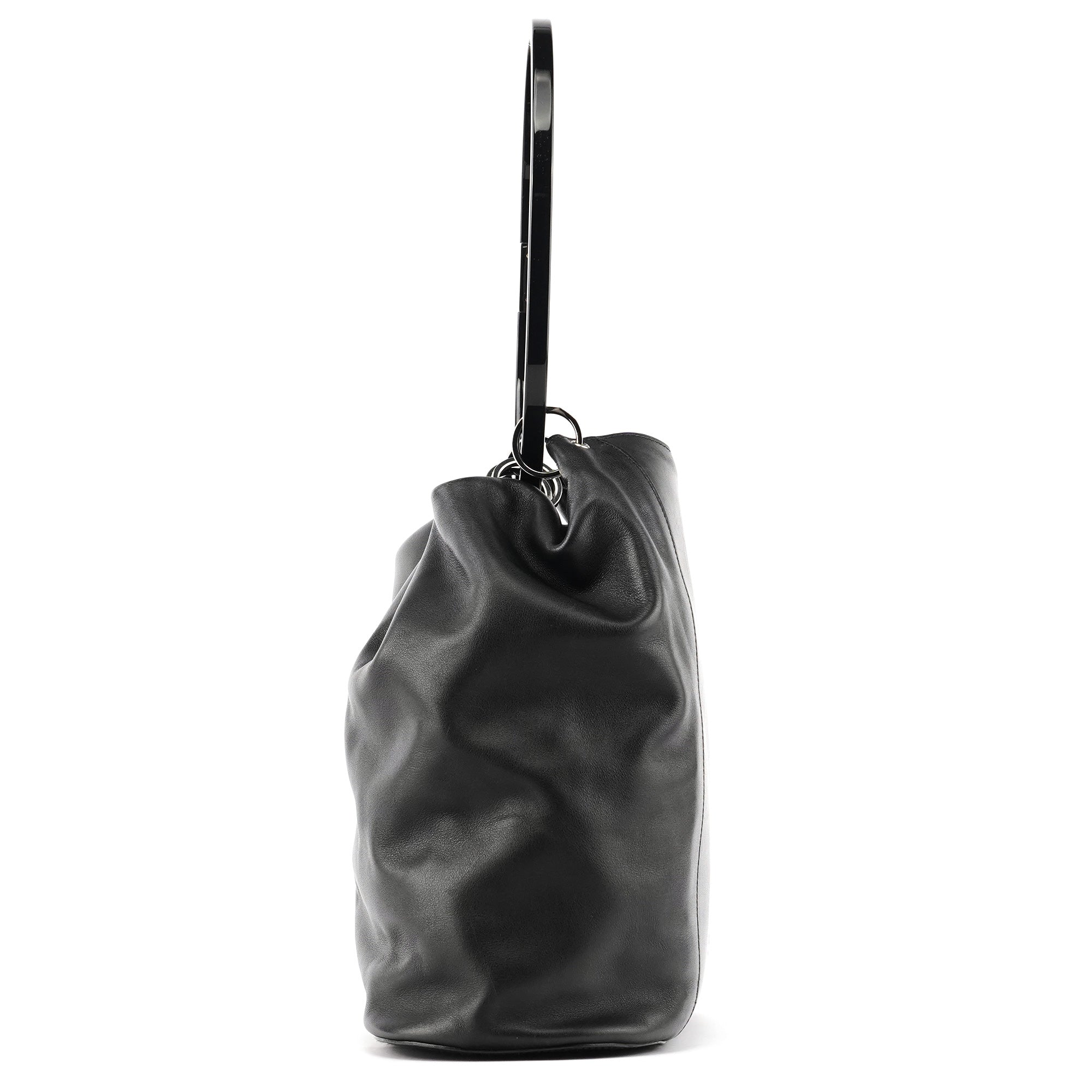 1999 Black Calfskin Loop Shoulder Bag