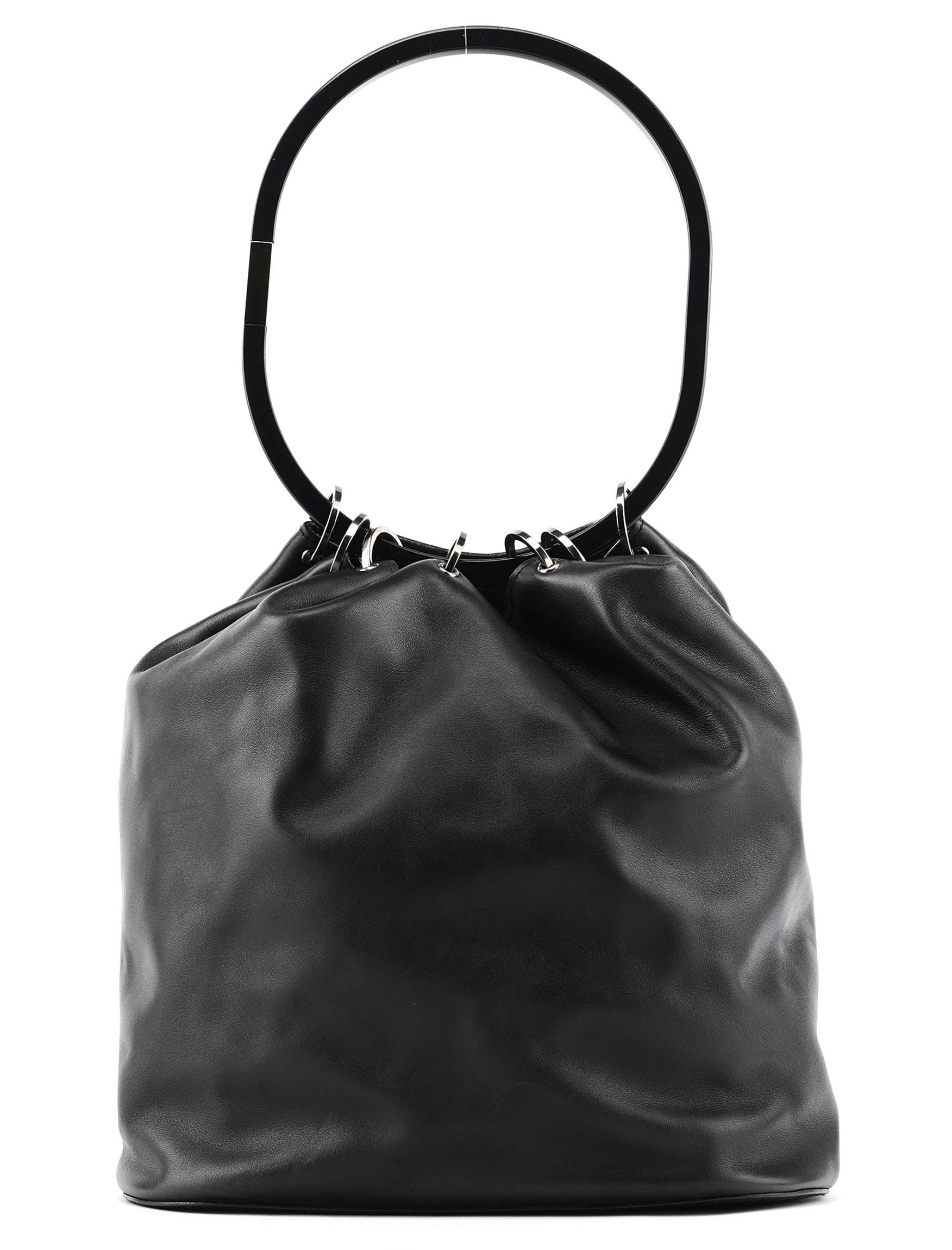 1999 Black Calfskin Loop Shoulder Bag