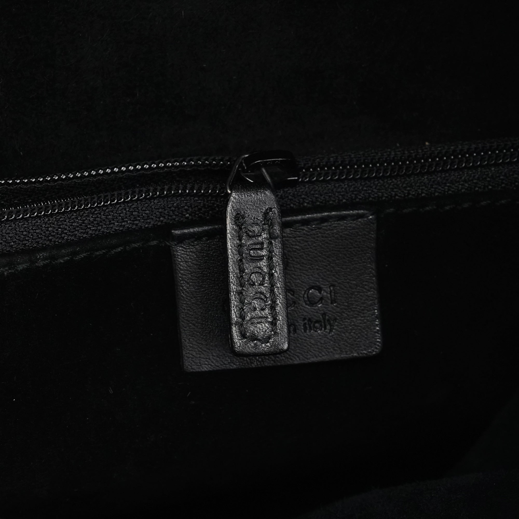 1999 Black Calfskin Loop Shoulder Bag