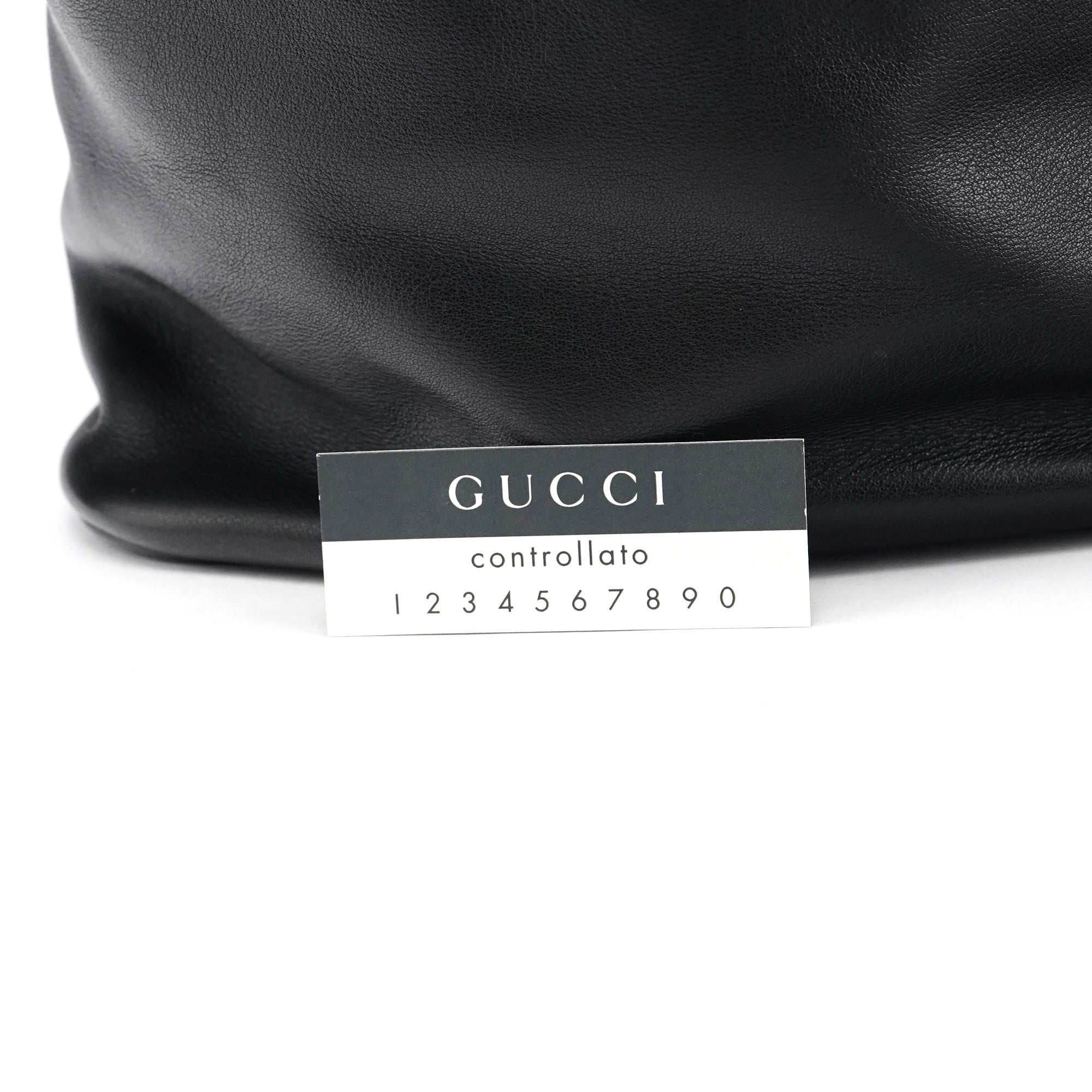 1999 Black Calfskin Loop Shoulder Bag