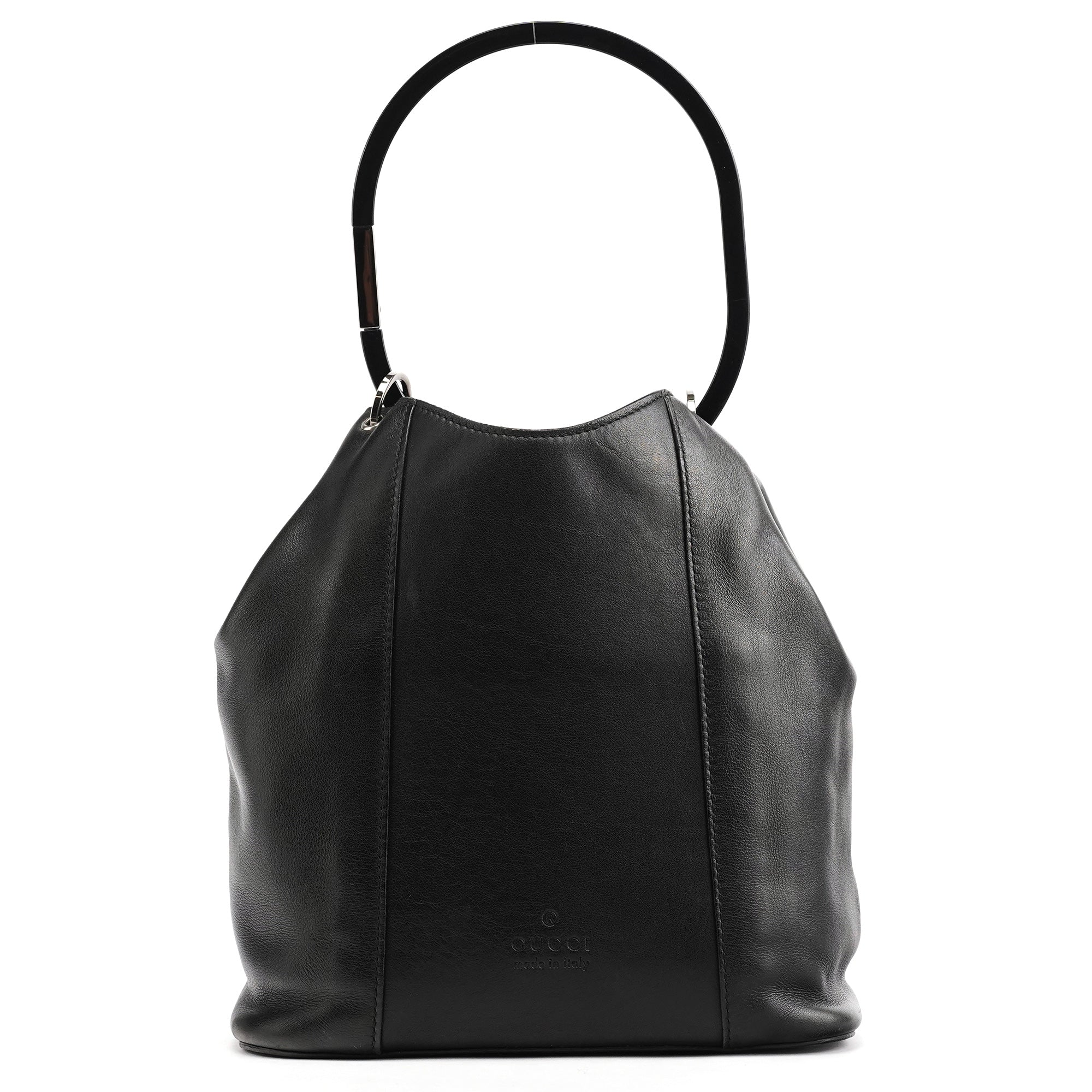 1999 Black Calfskin Loop Shoulder Bag