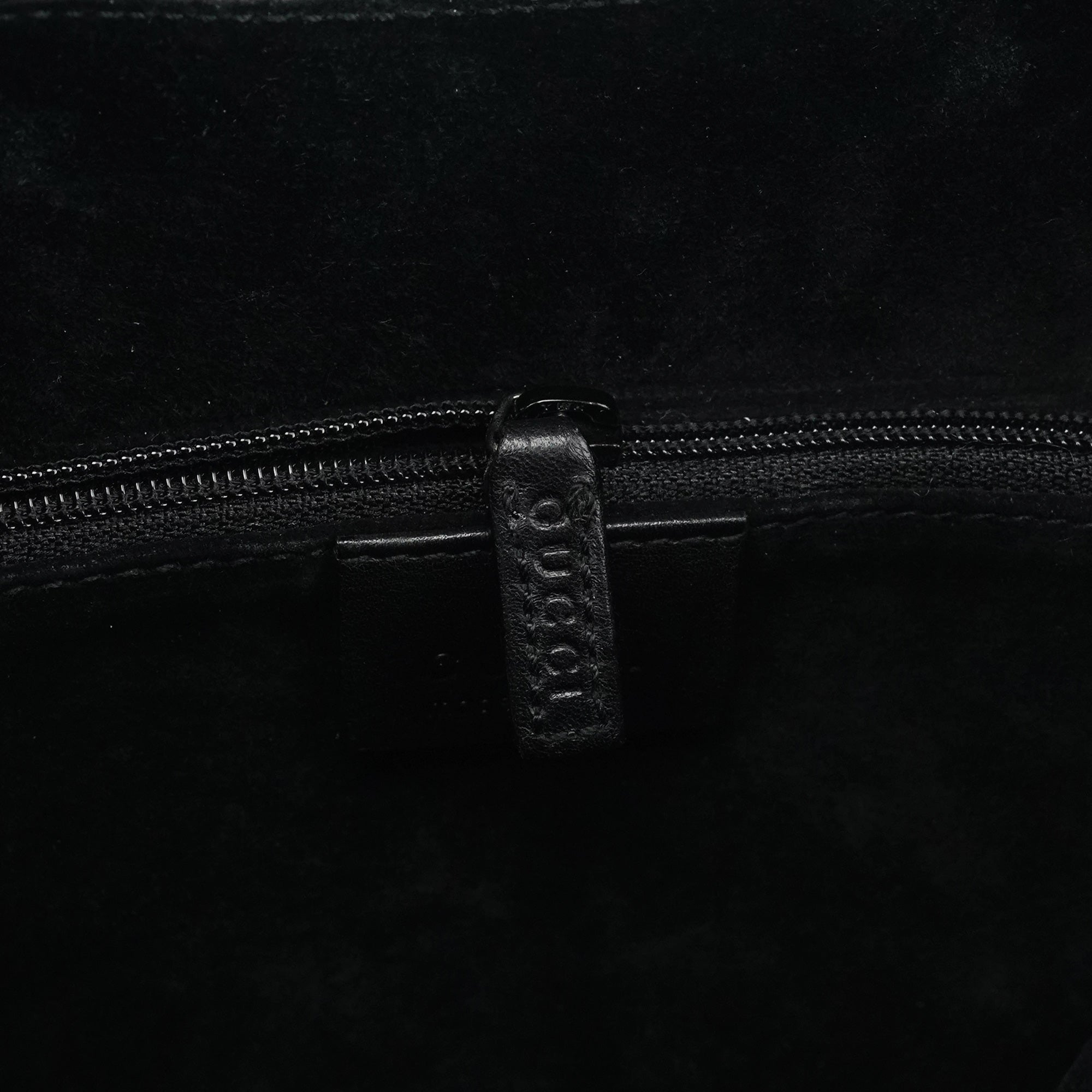 1999 Black Calfskin Loop Shoulder Bag