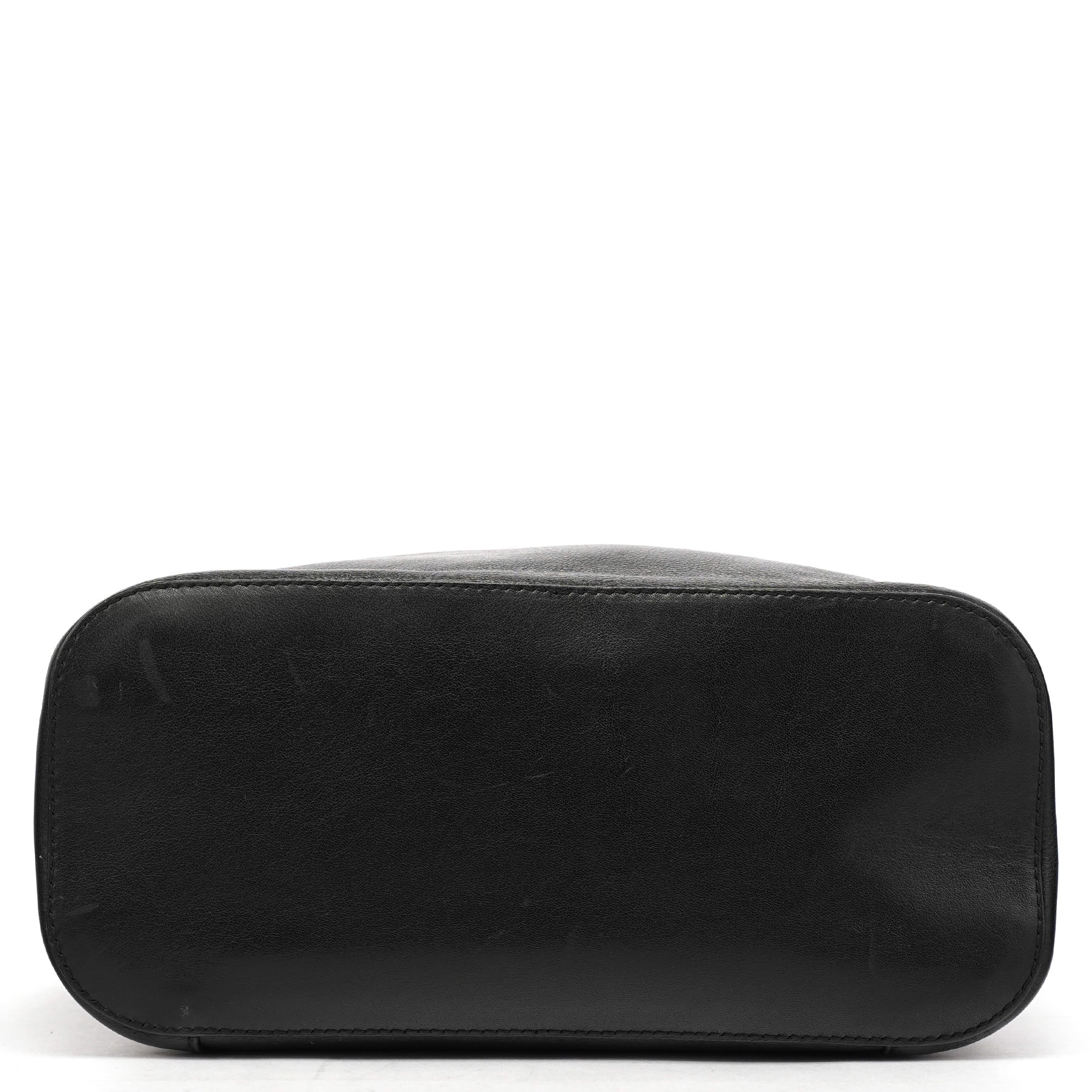1999 Black Calfskin Loop Shoulder Bag