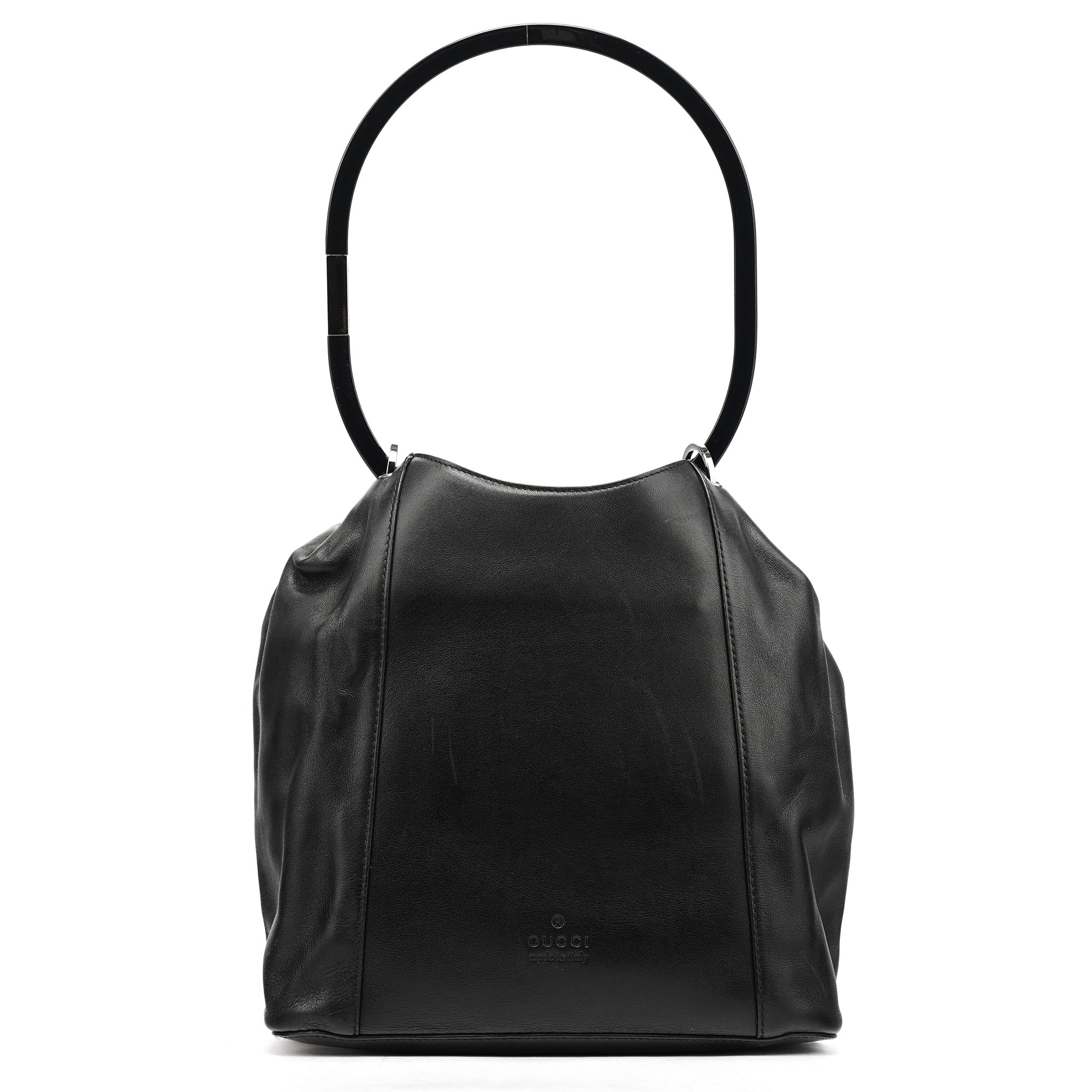 1999 Black Calfskin Loop Shoulder Bag