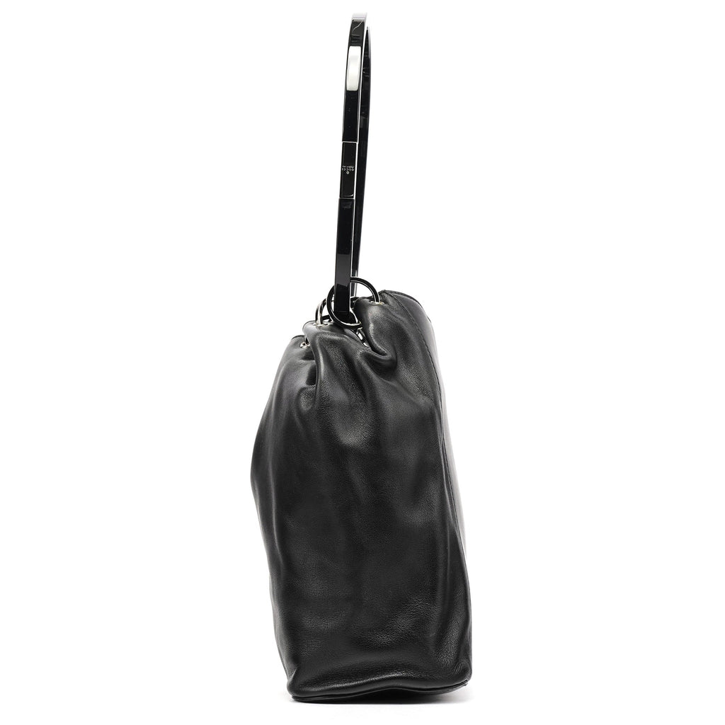 1999 Black Calfskin Loop Shoulder Bag