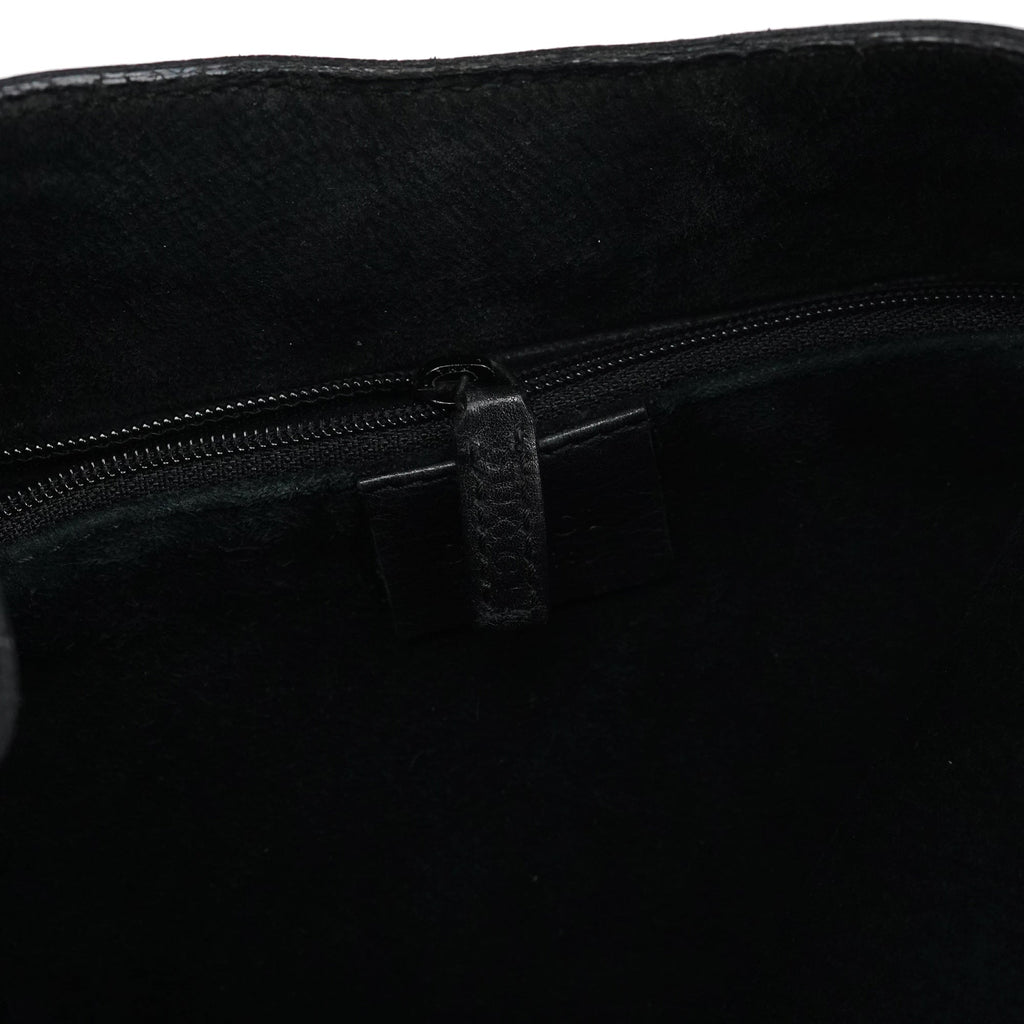1999 Black Calfskin Loop Shoulder Bag