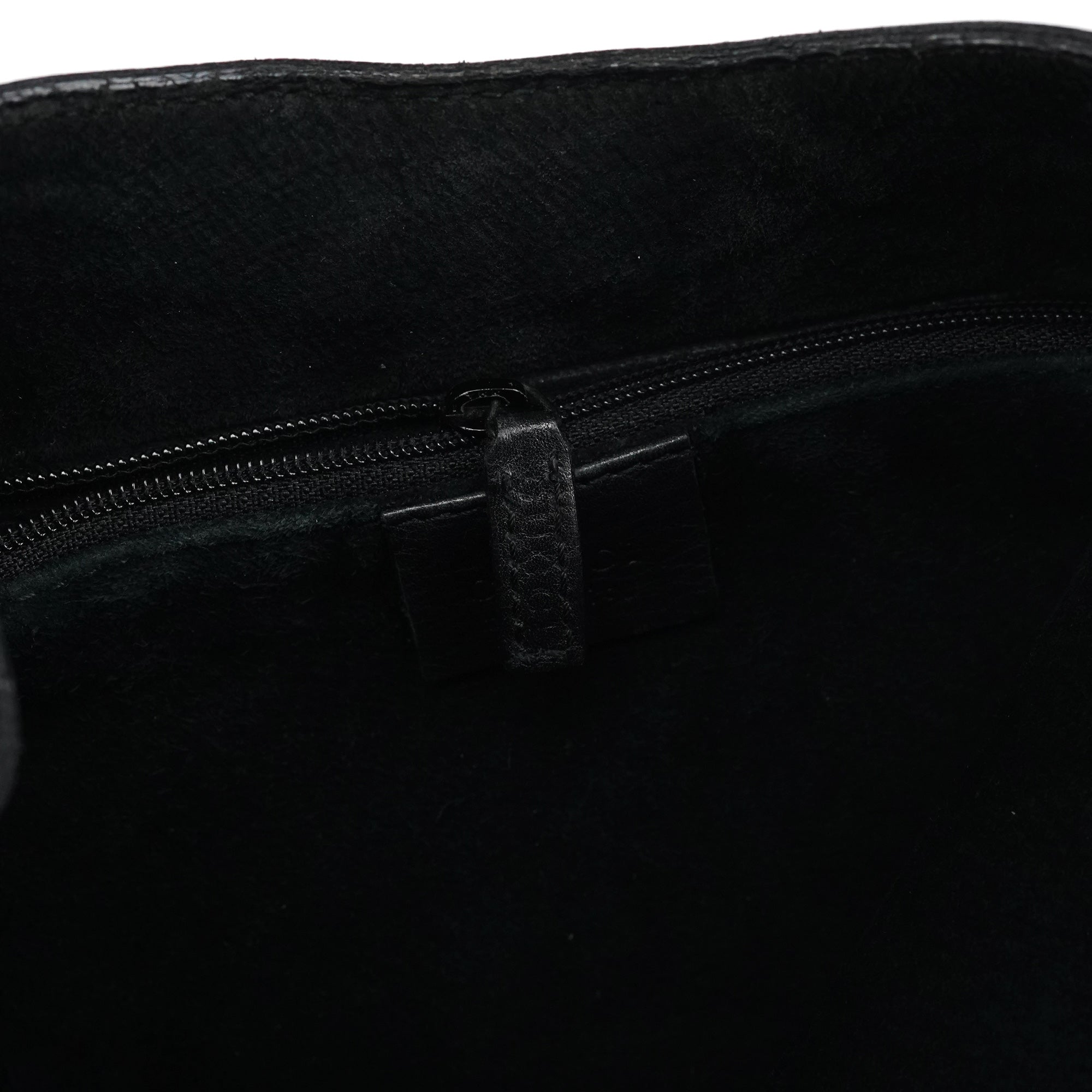 1999 Black Calfskin Loop Shoulder Bag