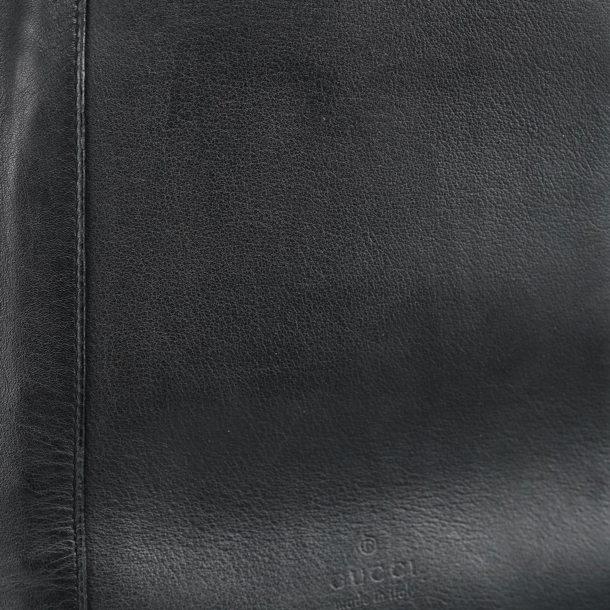 1999 Black Calfskin Loop Shoulder Bag