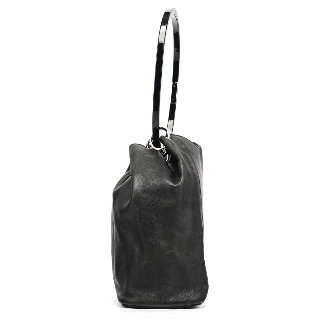 1999 Black Calfskin Loop Shoulder Bag