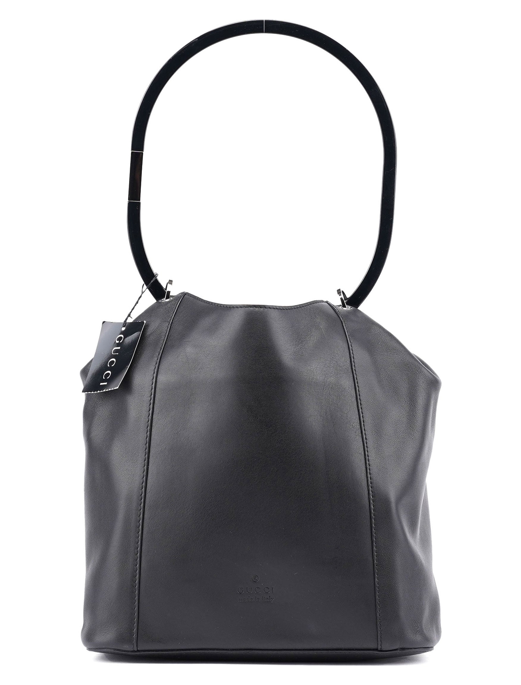 1999 Black Calfskin Ring Bag